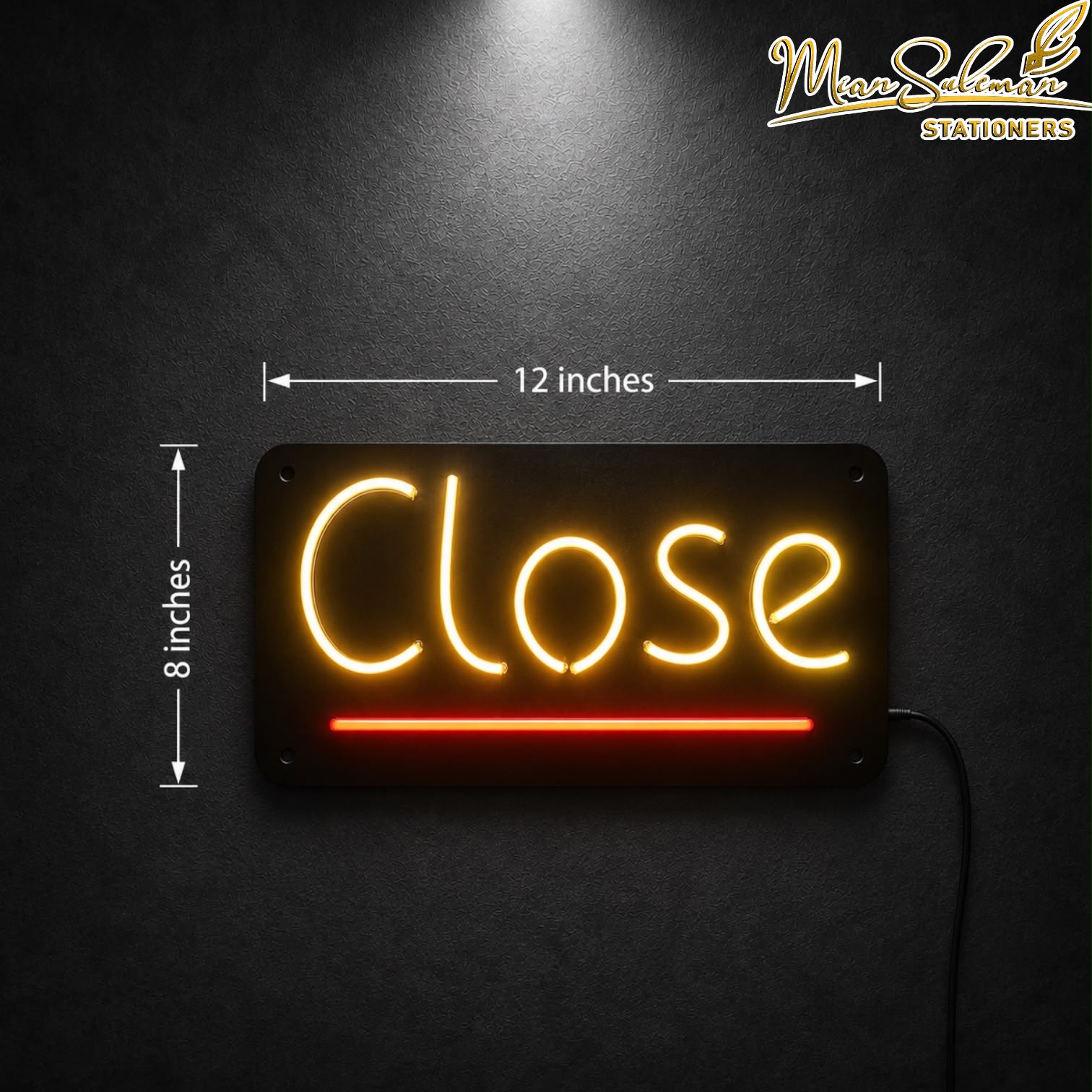 LED Neon Board Close Sign 8x12 Inches