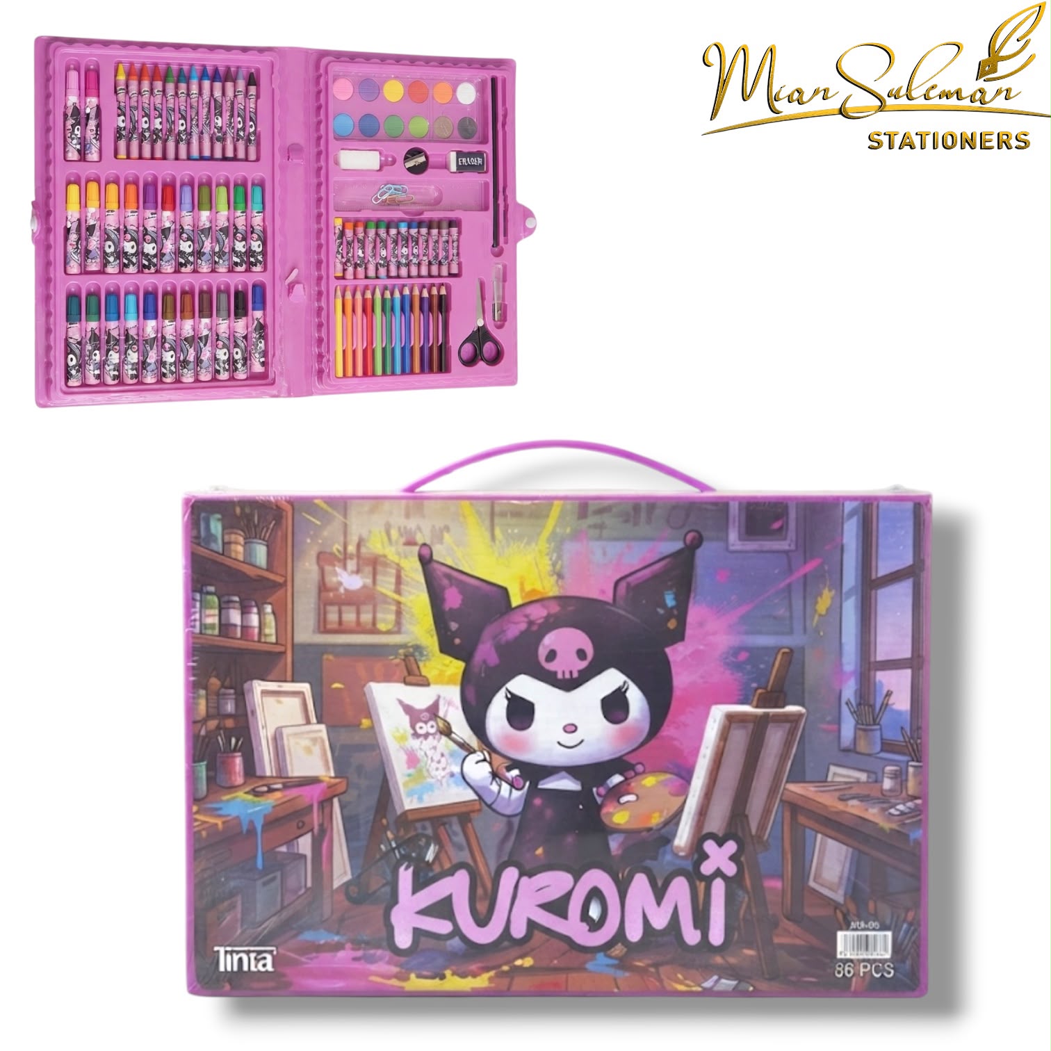 Kuromi Tinta 86 Pcs Art Coloring Set