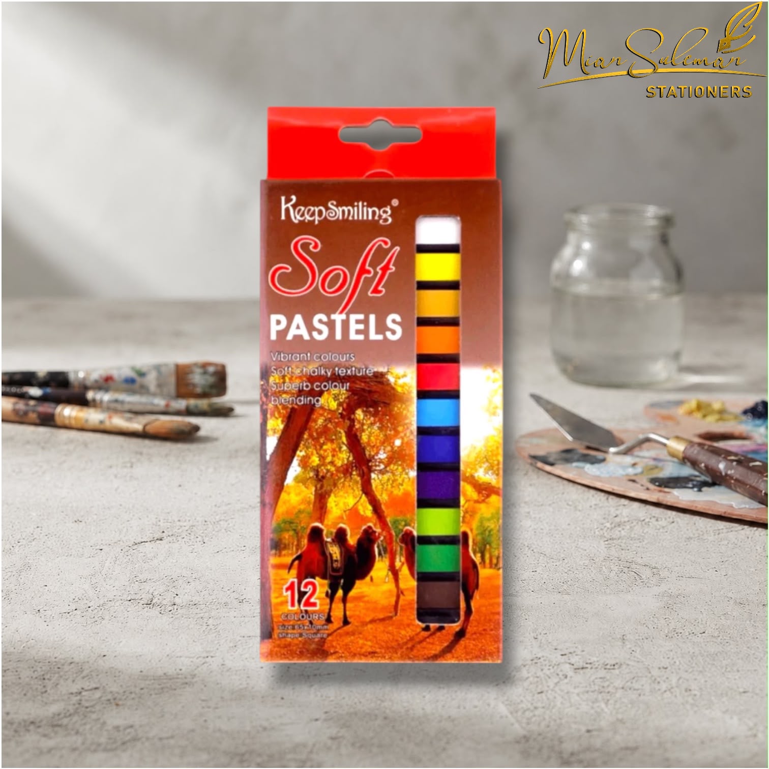 Keep Smiling Soft Pastels Set Of 12 Pcs