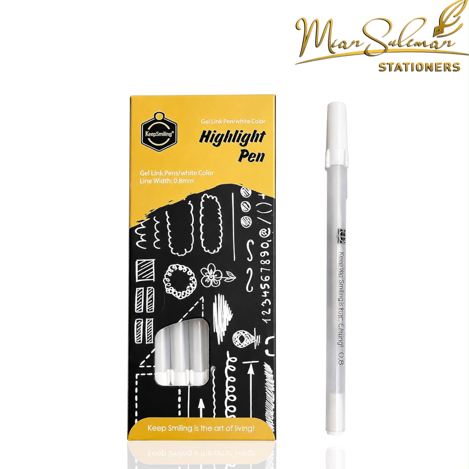 White Gelpen Keepsmiling Single Pc