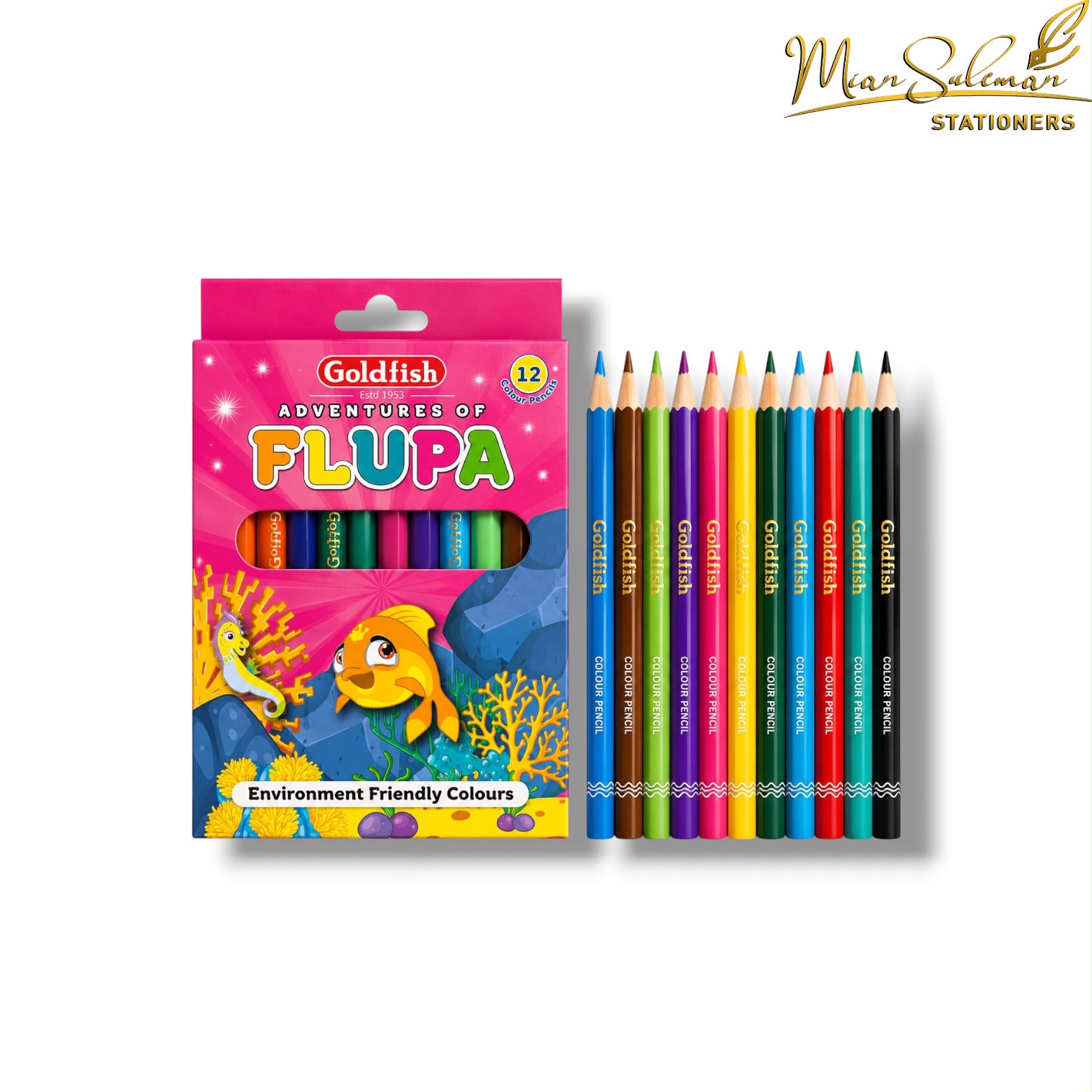 Goldfish Flupa Colored Small Size Pack Of 12 Pcs