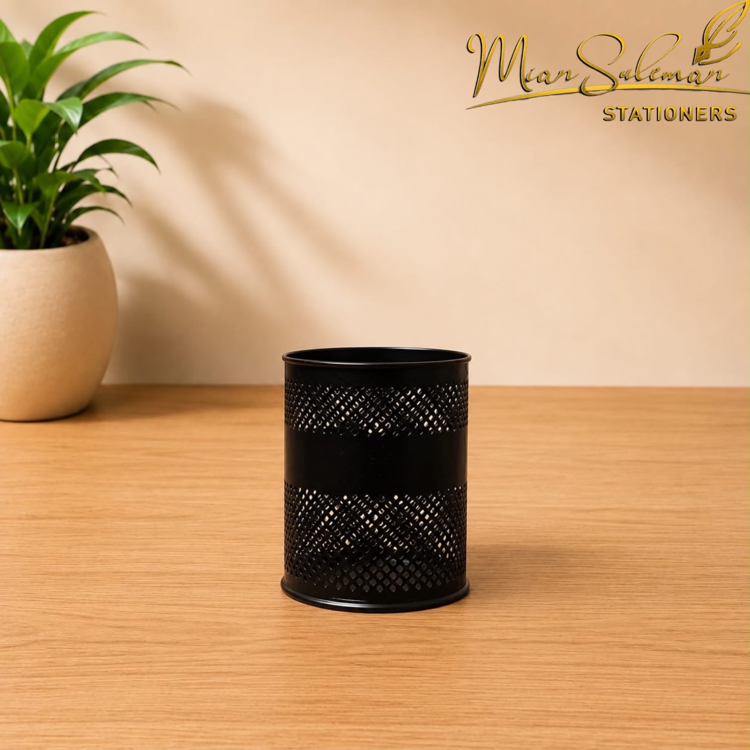 Round Metal Mesh Pen Stand Fine Quality