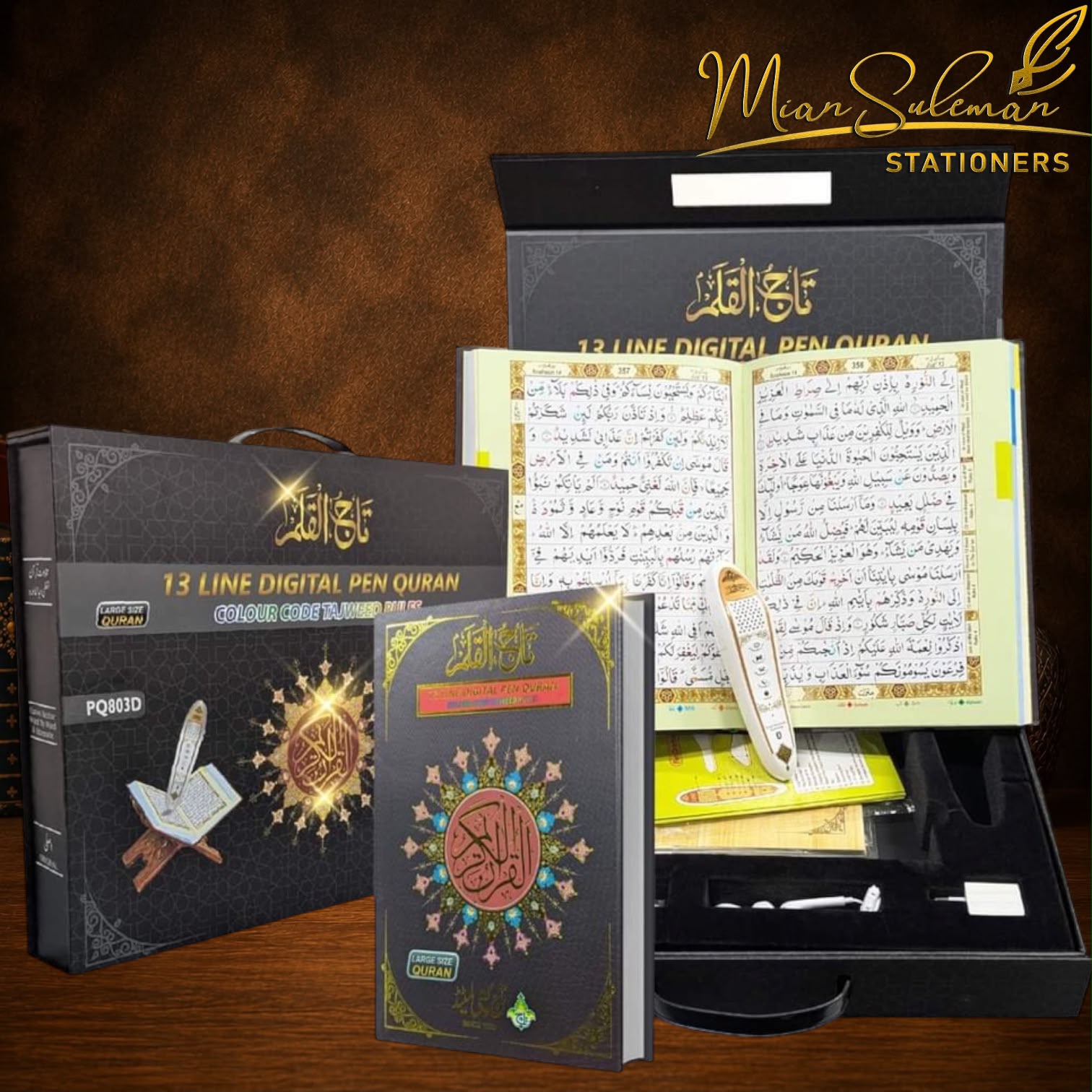 Taj Company Digital Pen Quran Set Word by Word Translationin Different Languages