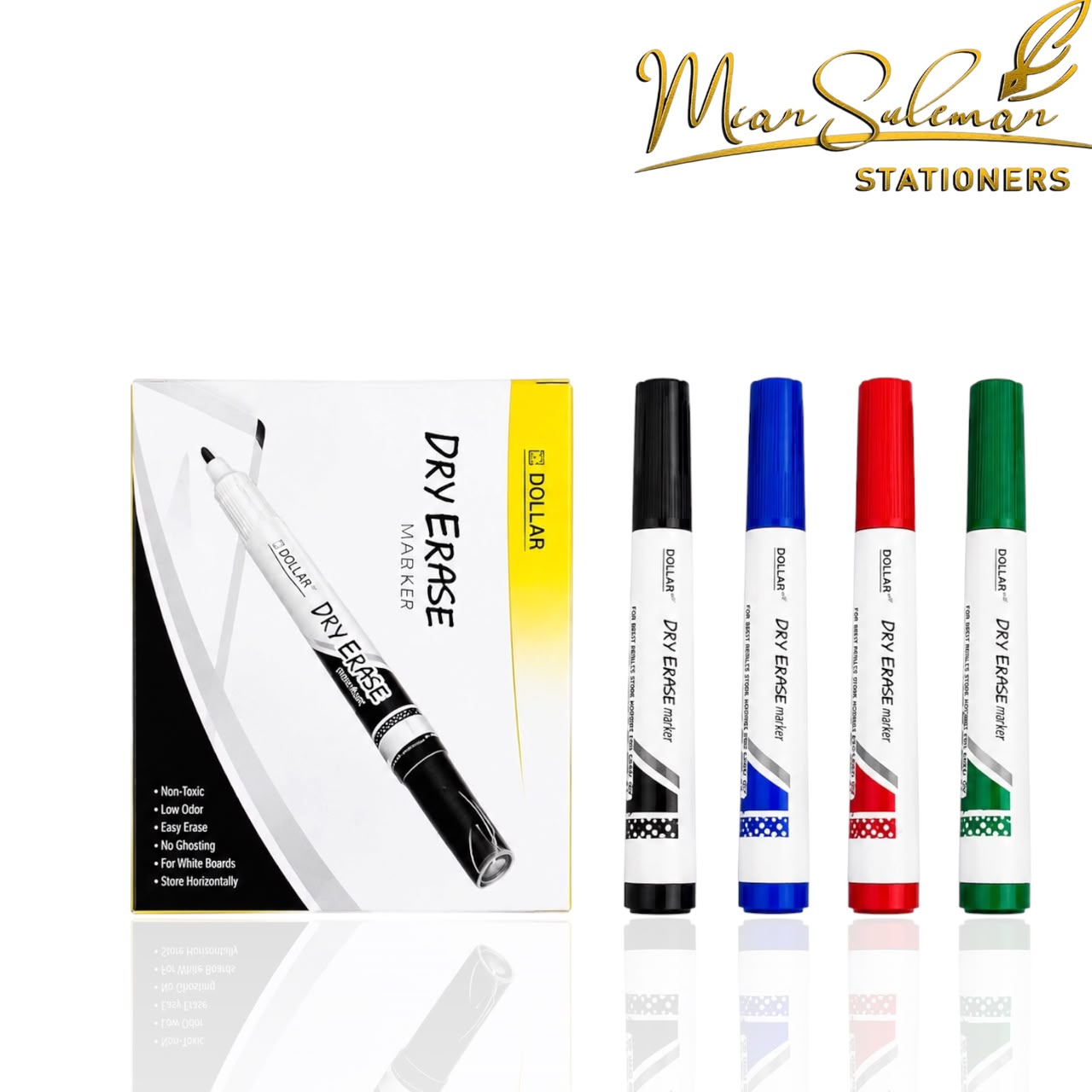Dollar Dry Erase Marker Cut Tip Single Piece
