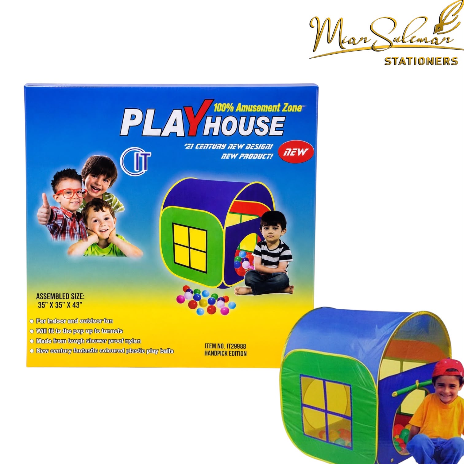 Kids Foldable Pop-Up Play House Tent