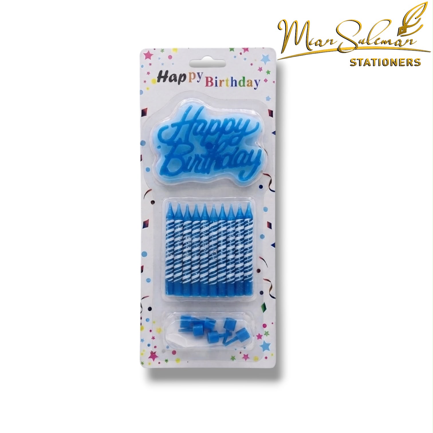 Happy Birthday Cake Topper And Candle Set