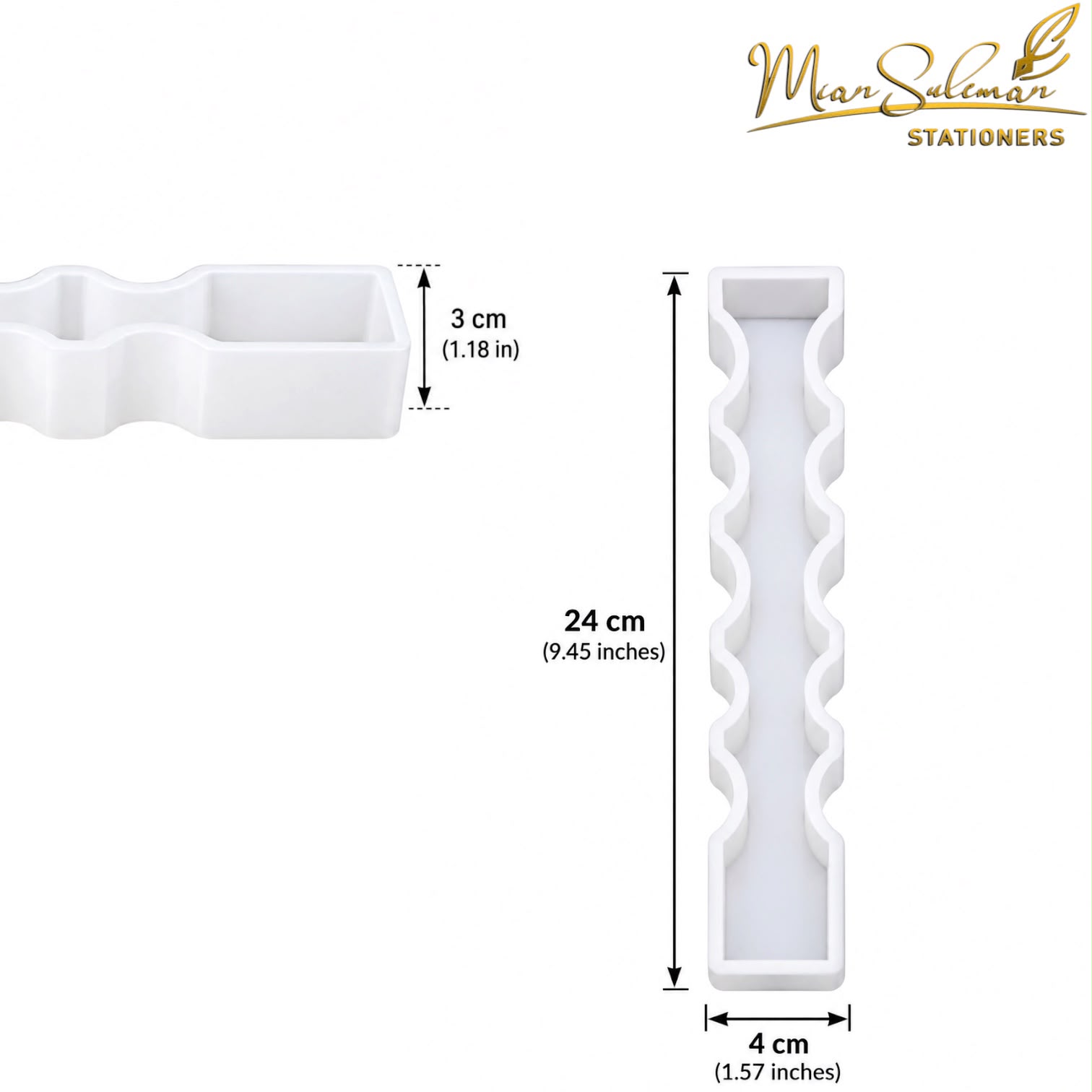 Wavy Mold For Resin & Candle Art