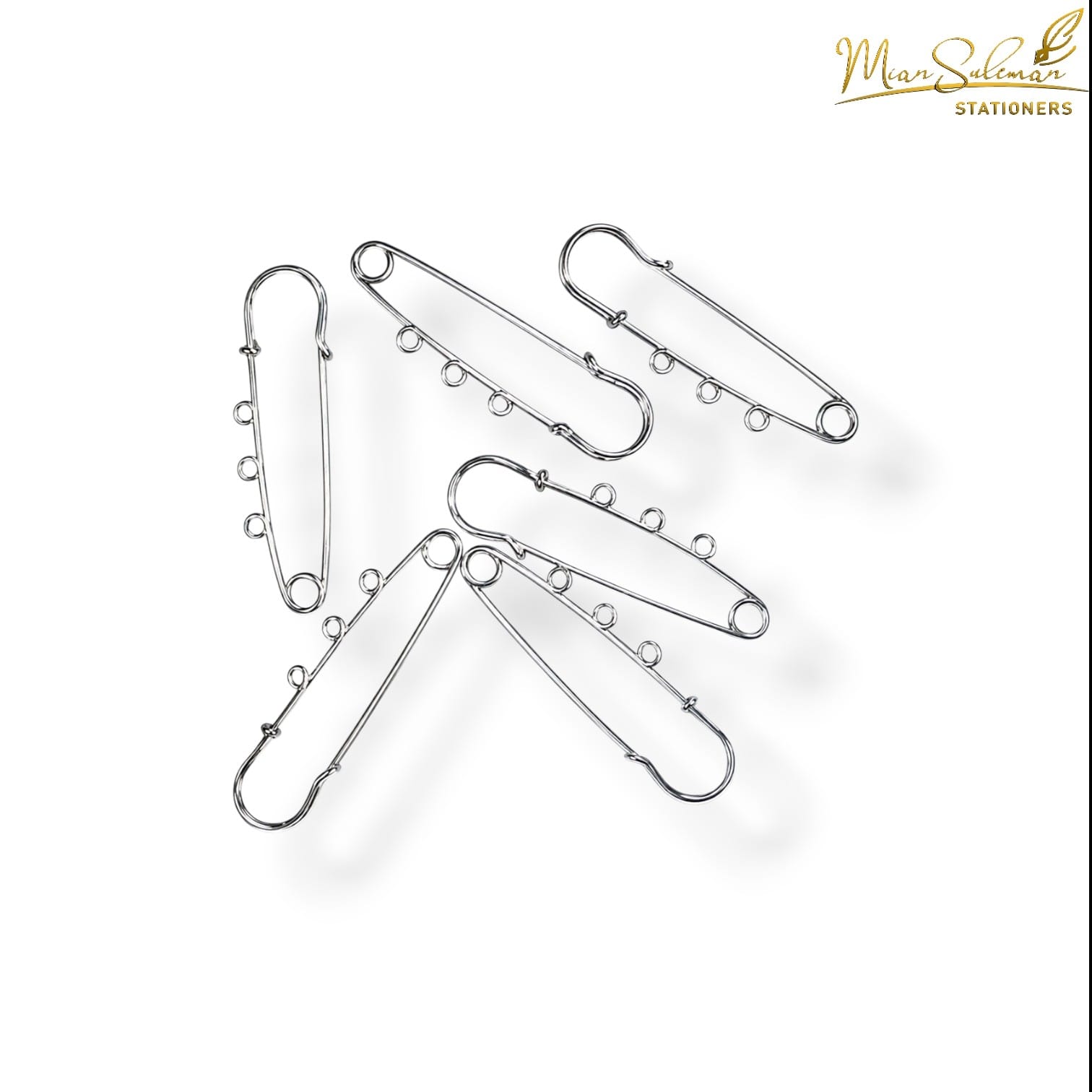 Safety Brooches Pins (Silver) For Resin & Candle Art