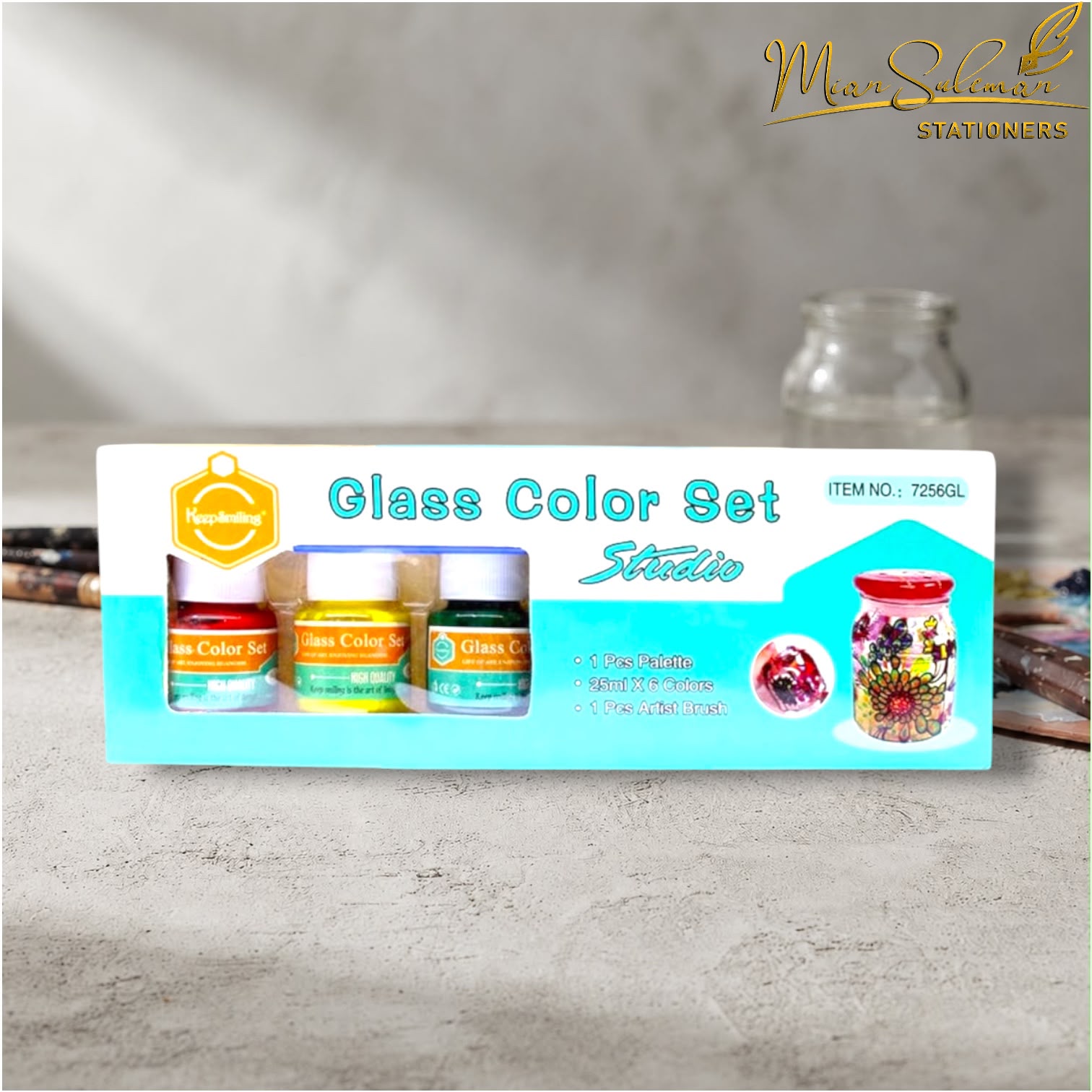 Keep Smiling Glass Color Set 25ml 6 Pcs