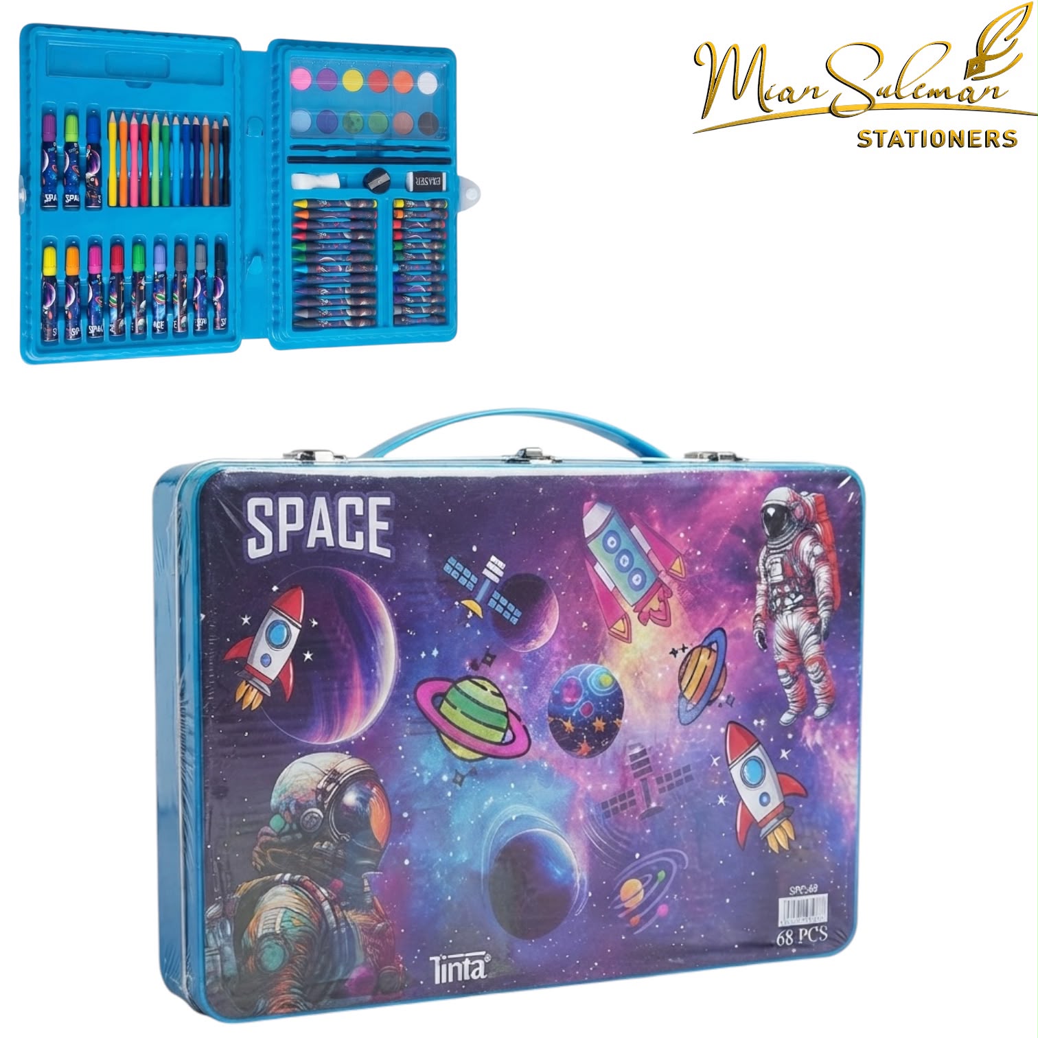 Yeh Tinta Space Teme 68 Pcs Kids Coloring & Art Set