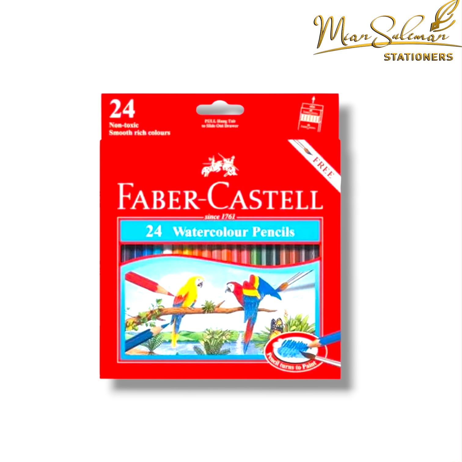 Faber Castell Water Colour Pencils 24 Pcs