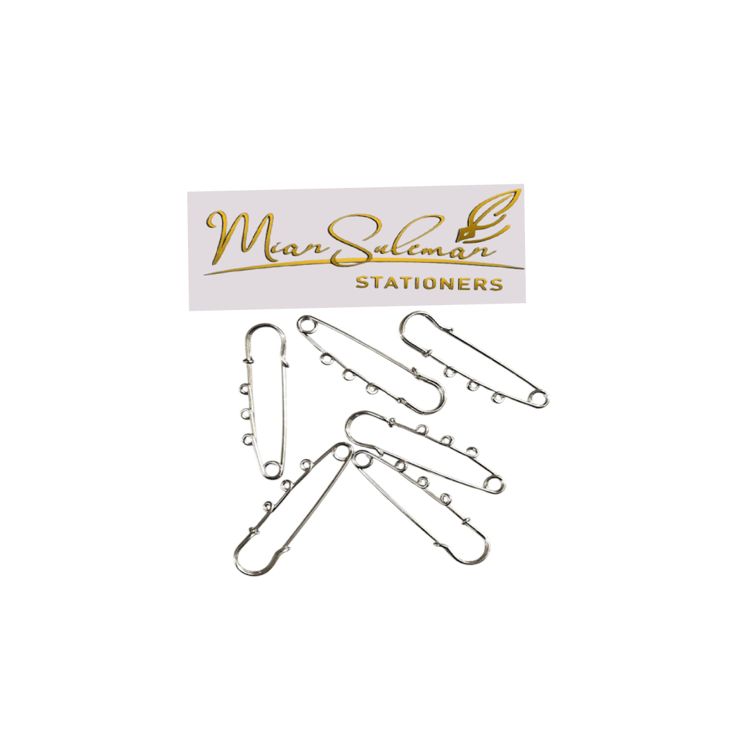Safety Brooches Pins (Silver) For Resin & Candle Art