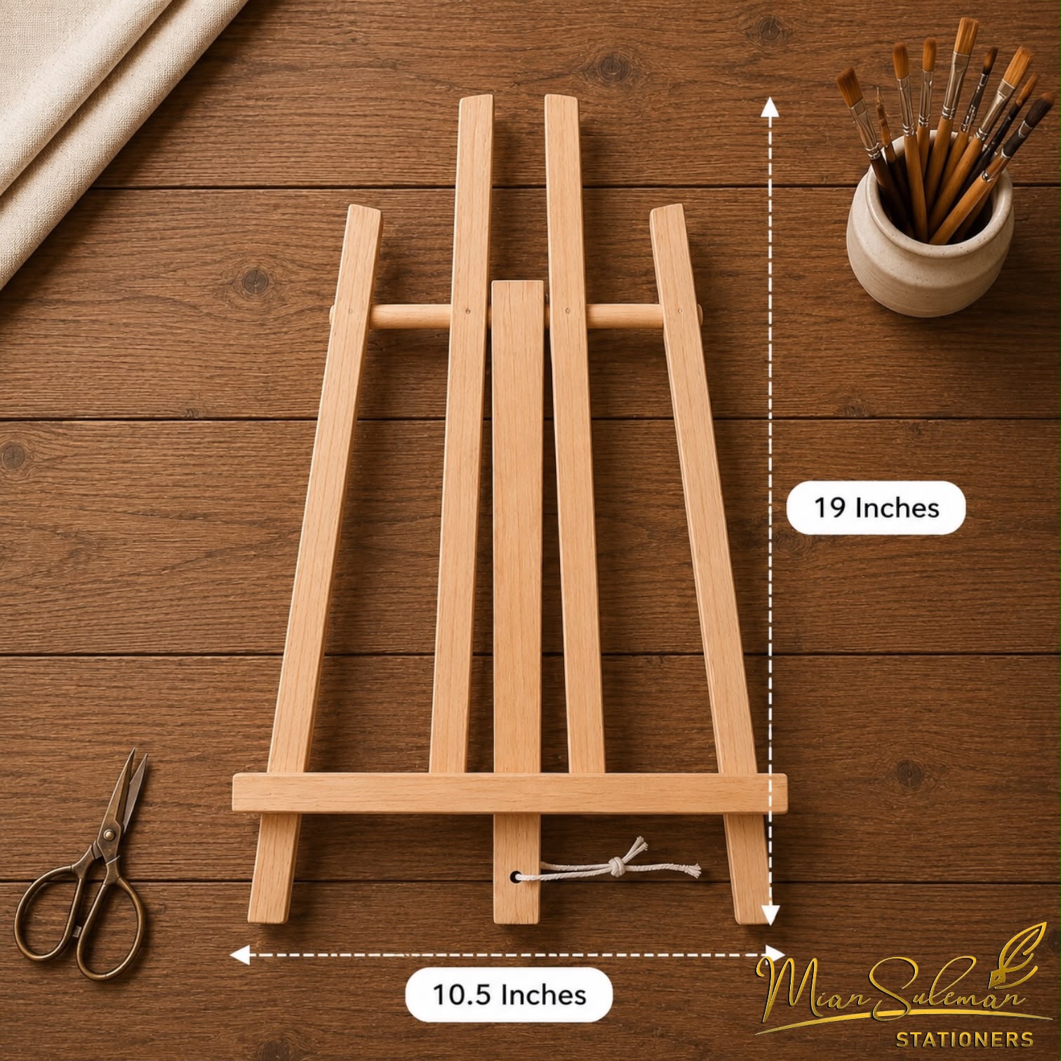 Wooden Tabletop Canvas Stand 10.5x19 Inches