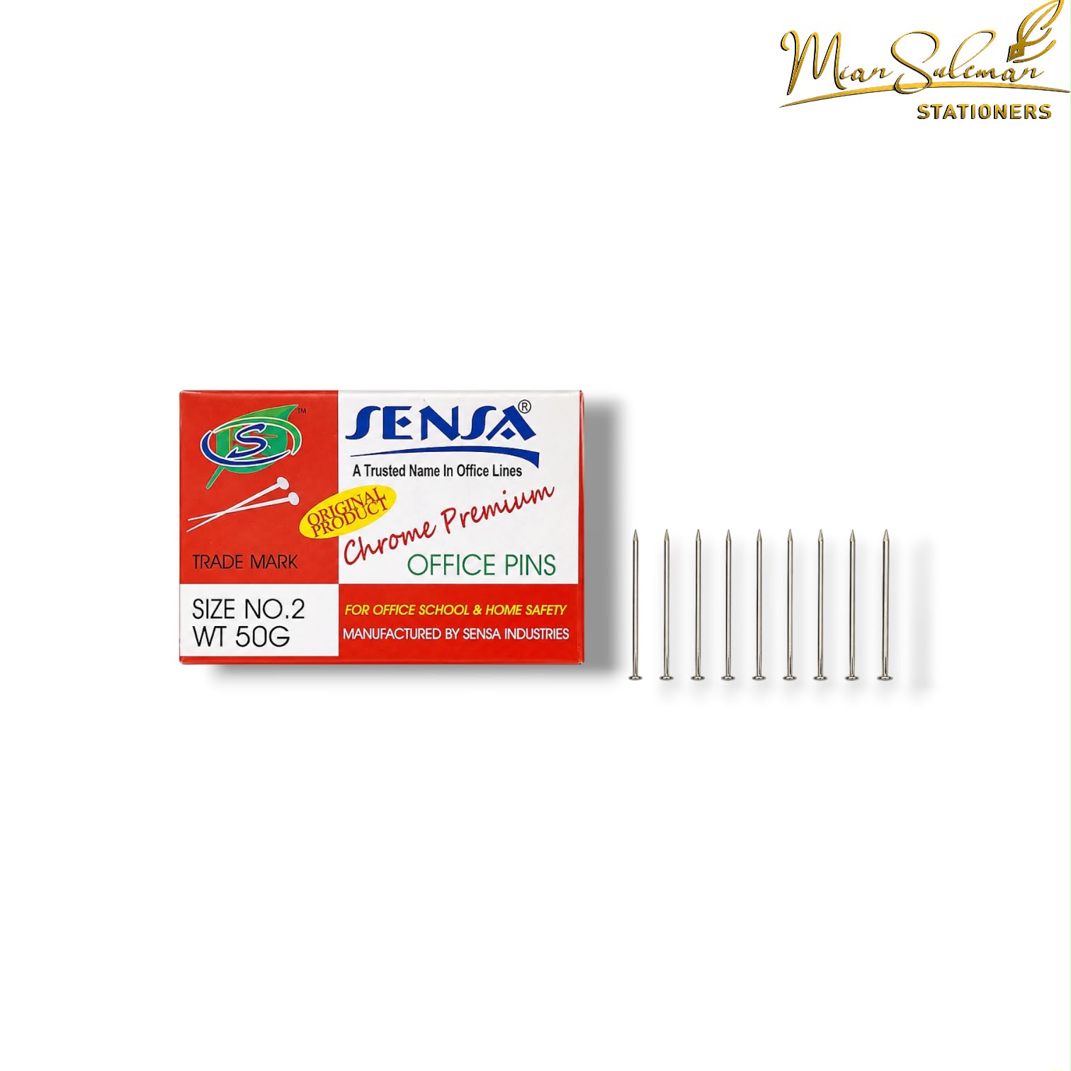 Sensa Chrome Premium Office Pins