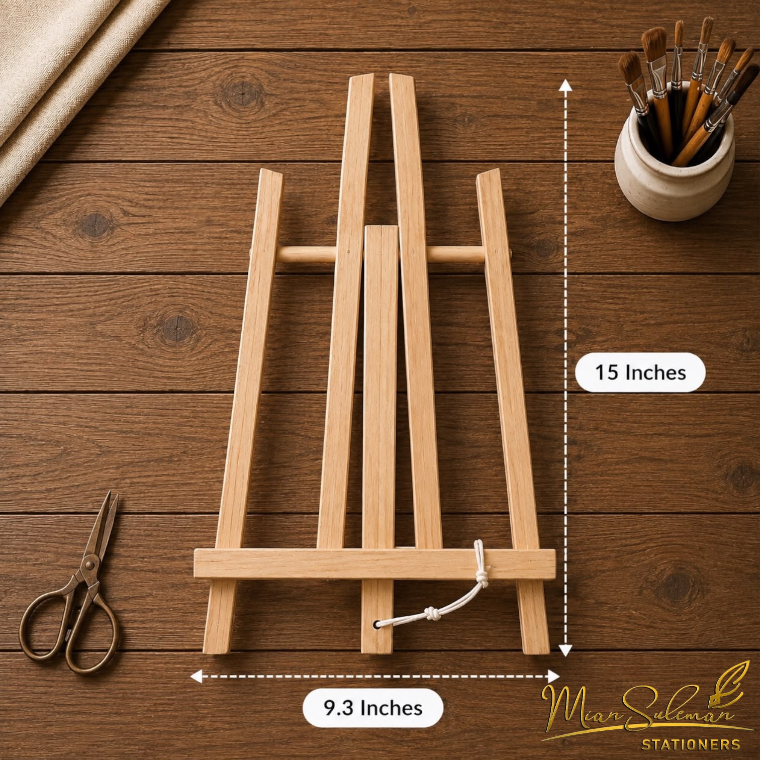 Wooden Tabletop Canvas Stand 9.3x15 Inches