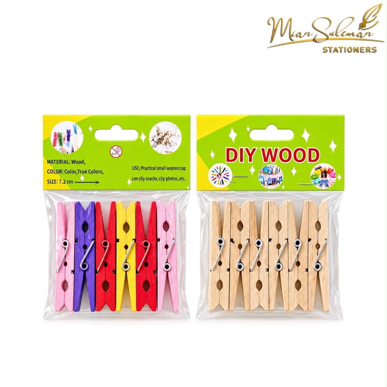 DIY Wooden Craft Peg set