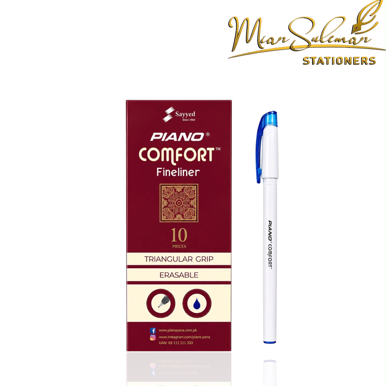 Piano Erasable Comfort Fine Liner Box