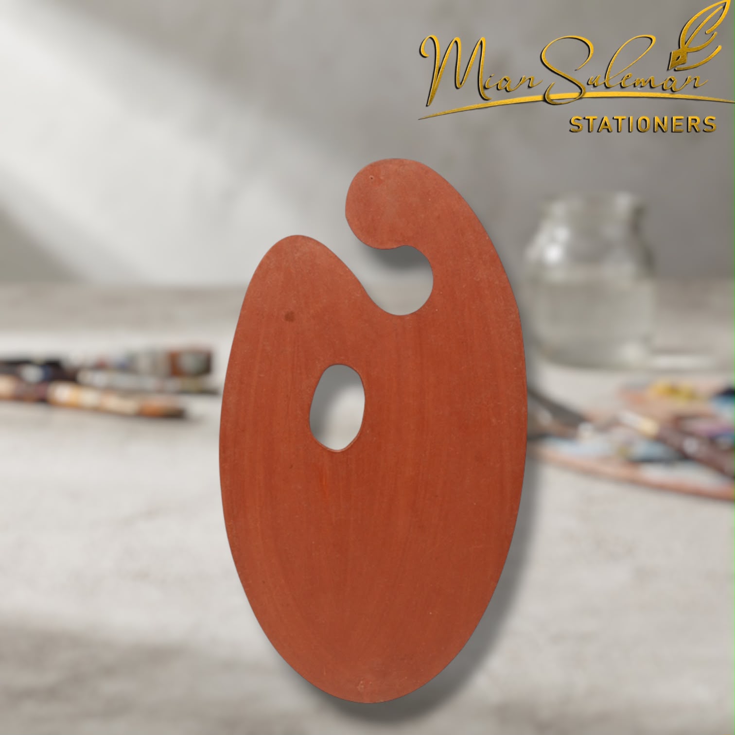 Wooden Artist Palette 8.5x13.5 Inches