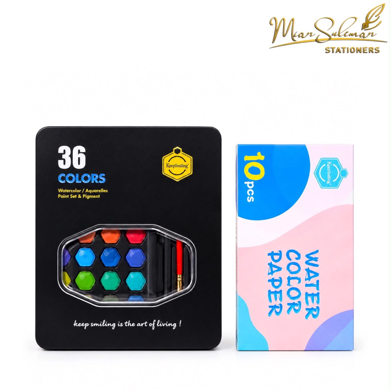 keep Smiling Solid Water Colour Paints 36 Pcs Set