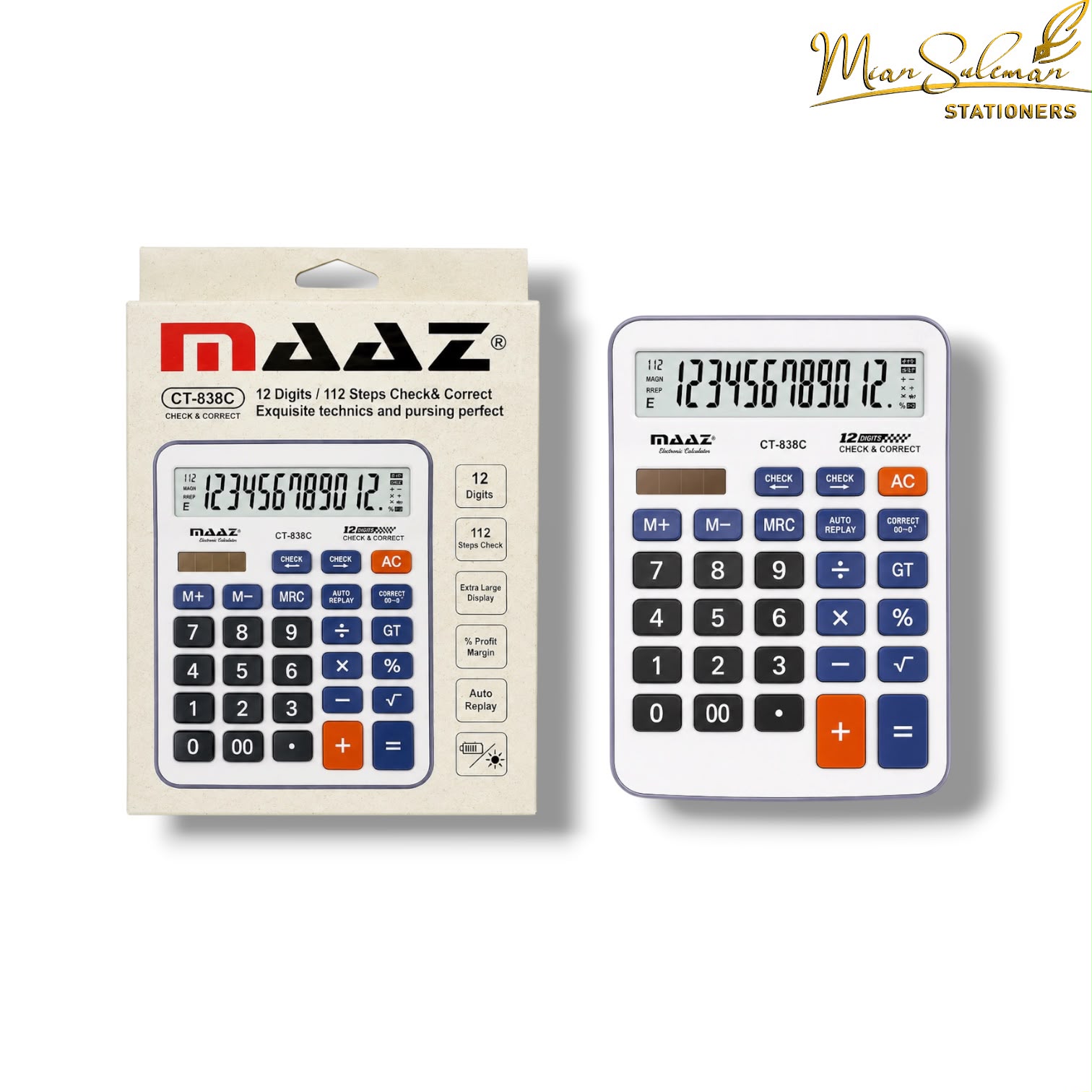 Maaz 12 Digit Calculator CT-838C