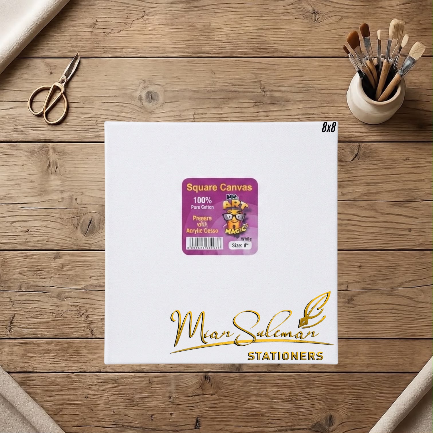 Broad Rectangular Canvas Board Fine Quality 10x10 Inches