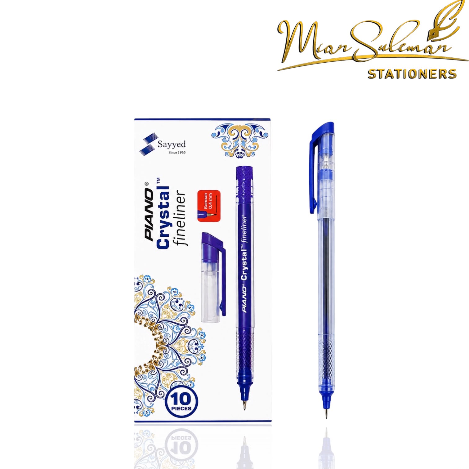 Piano Crystal Fine Liner Pack Of 10 Pcs