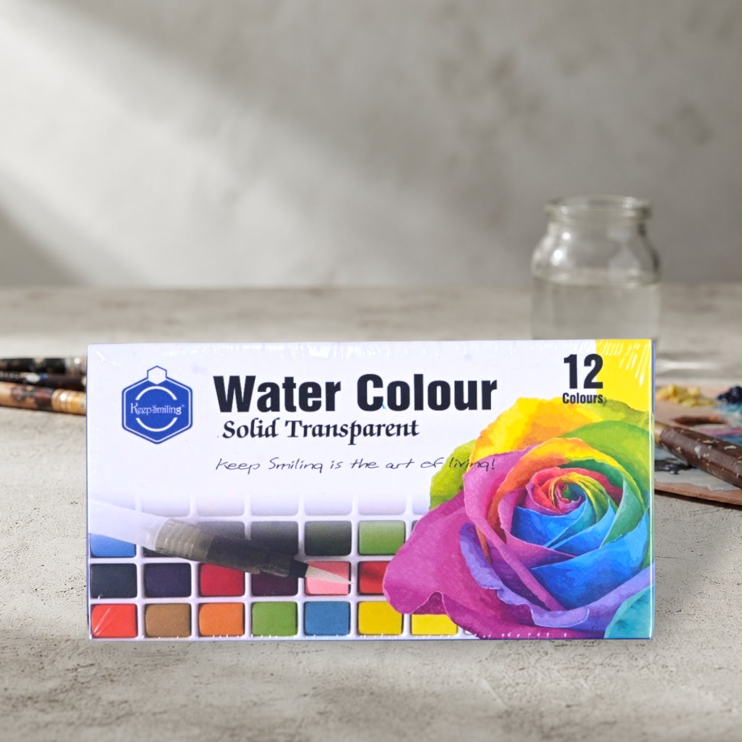 Keep Smiling Water Colour 12 Pcs Set