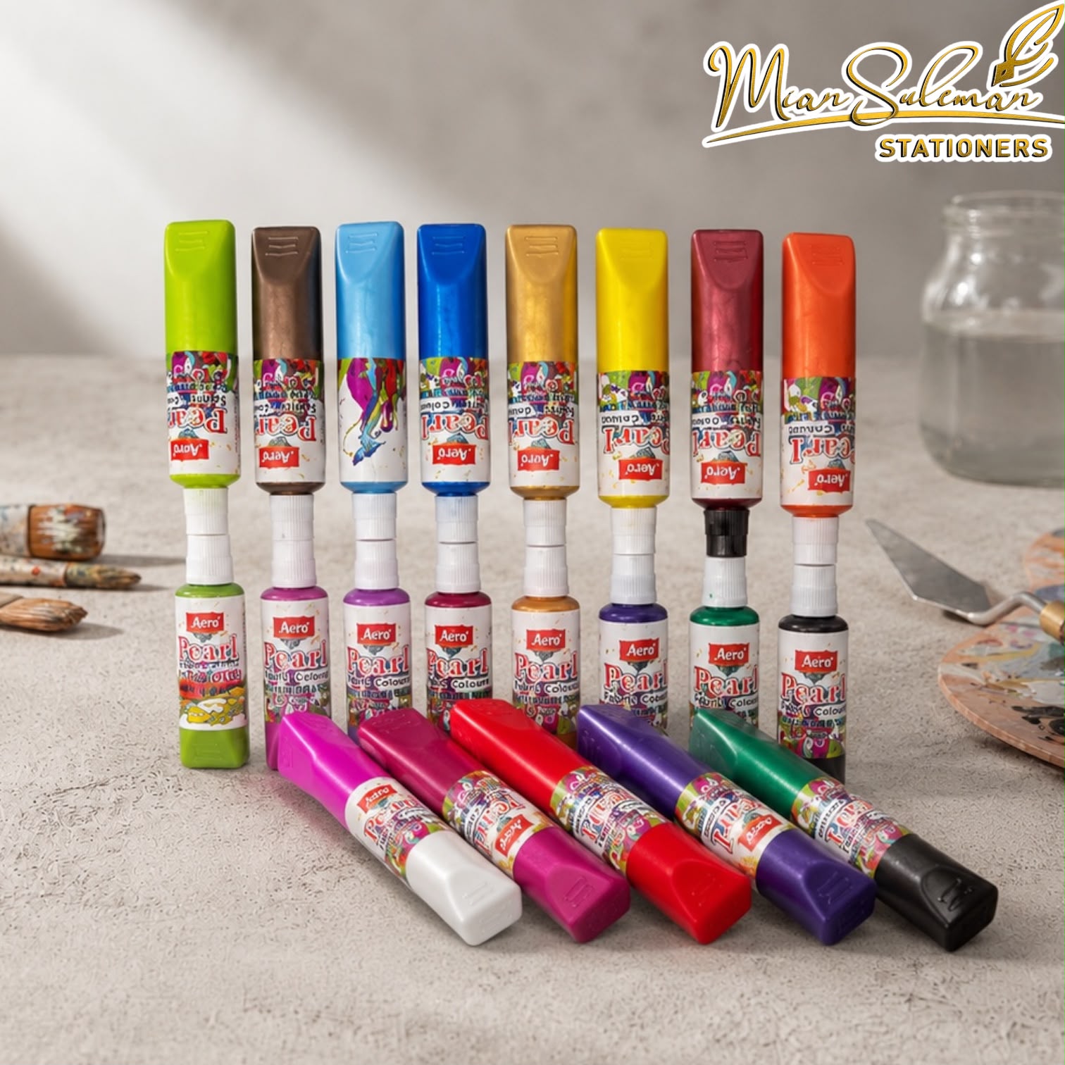 Pearl Fabric Colours Water Based