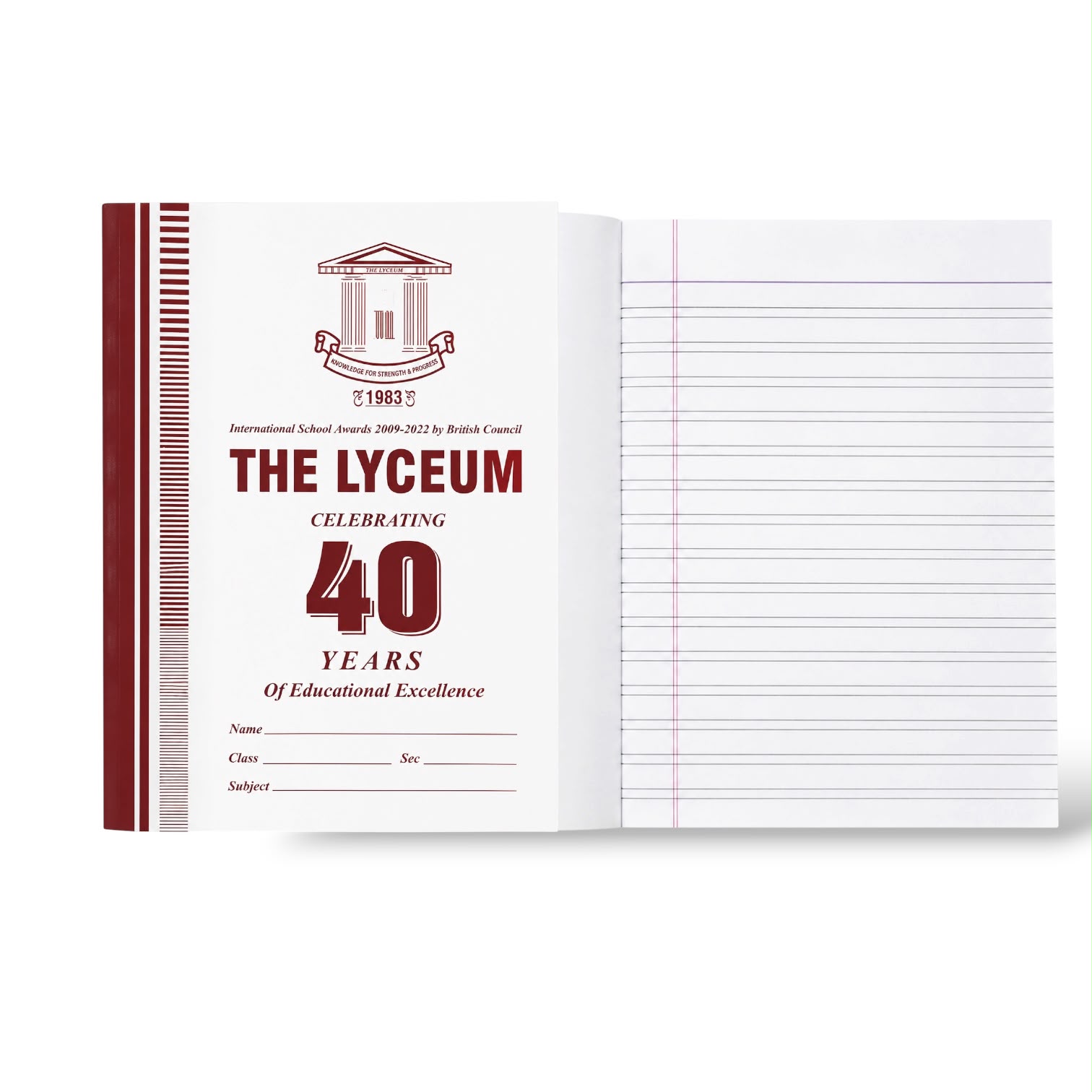 THE LYCEUM Double Line Interleaf Copy