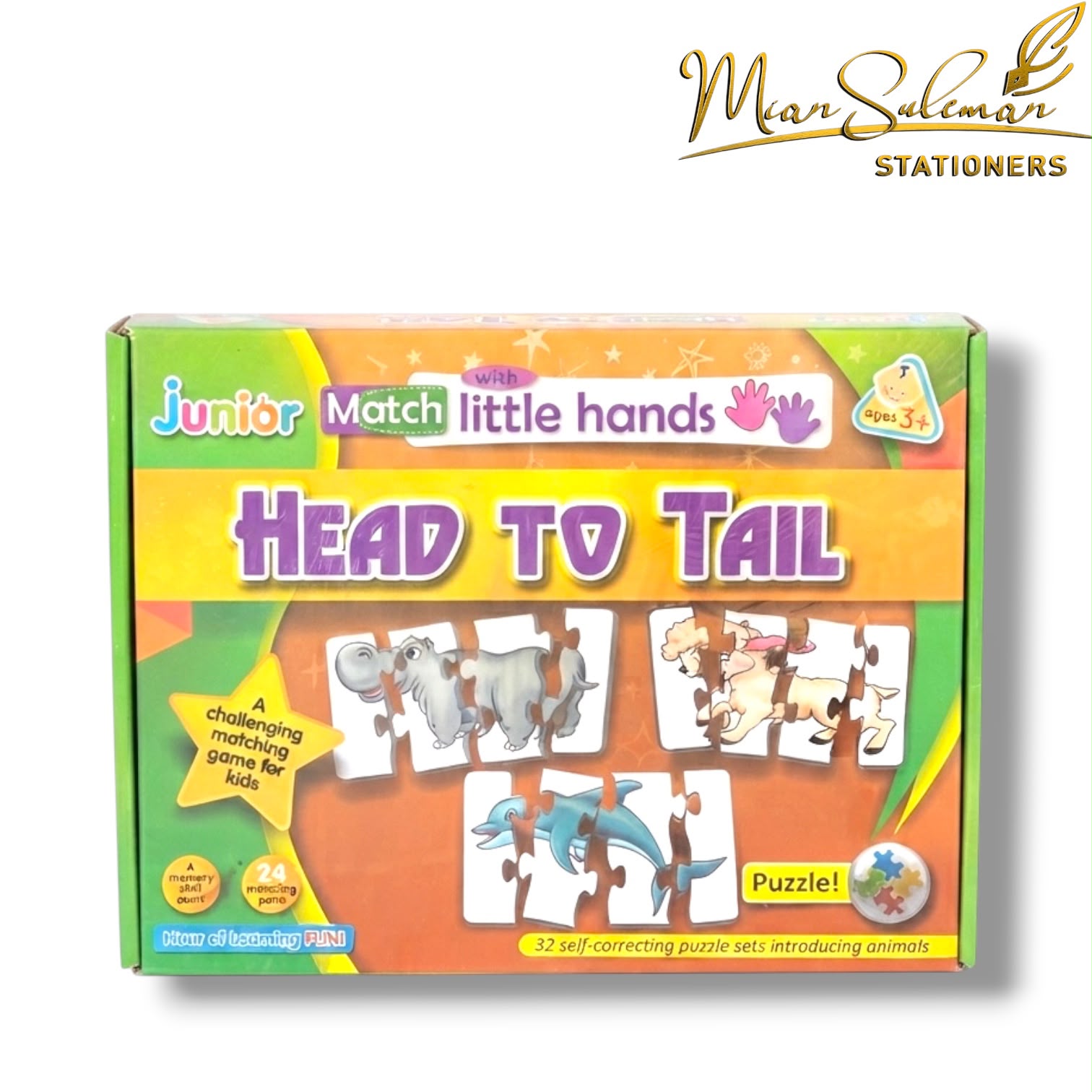 Match Little Hands Head To Tail Puzzle 24pcs