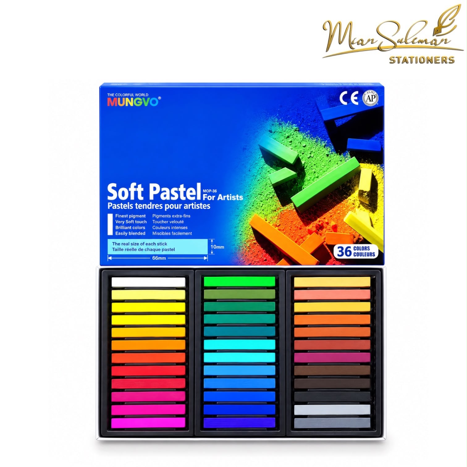 Mungyo Soft Pastel Pack Of 36 Pcs Set