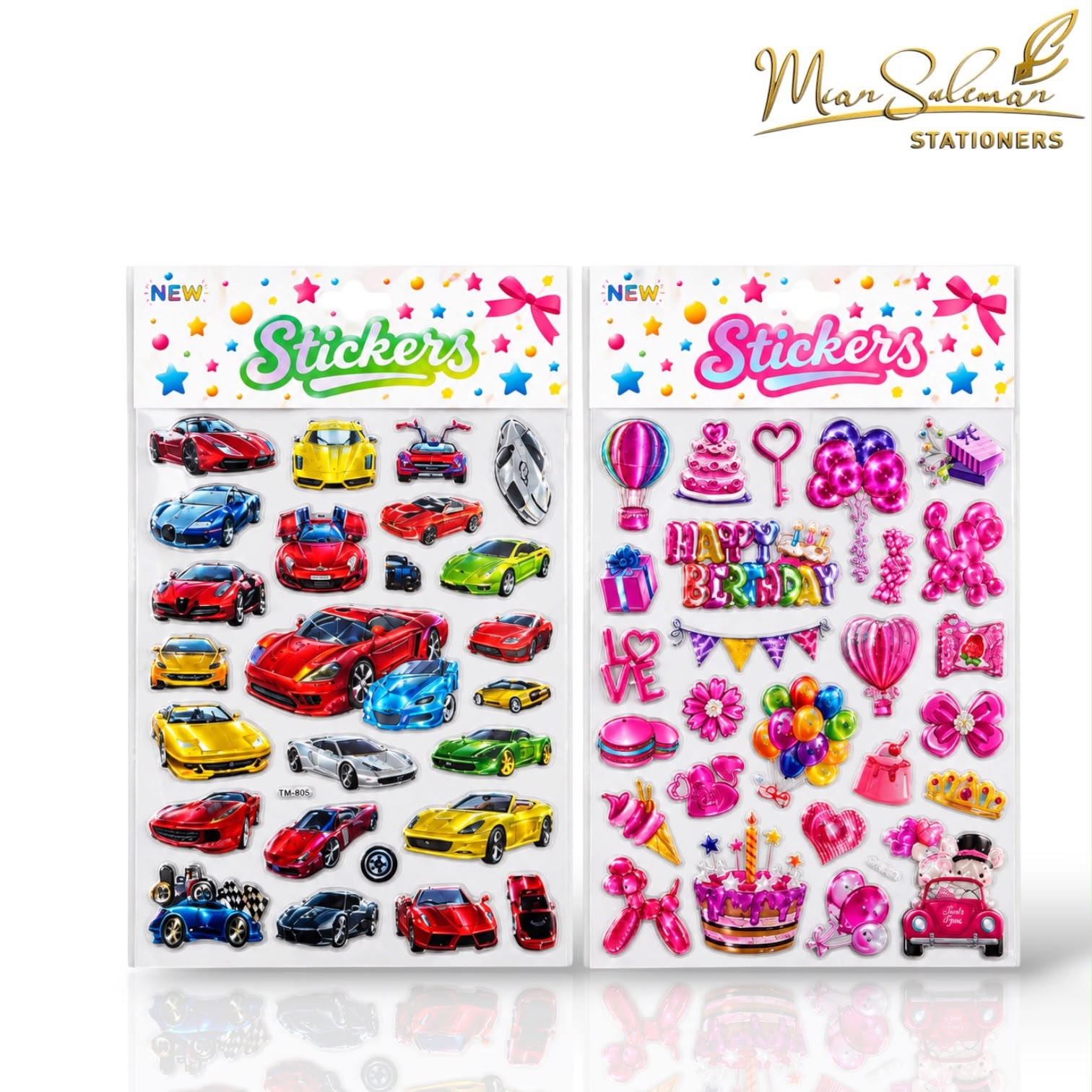 Cars & Girls Defferent Items Sticker
