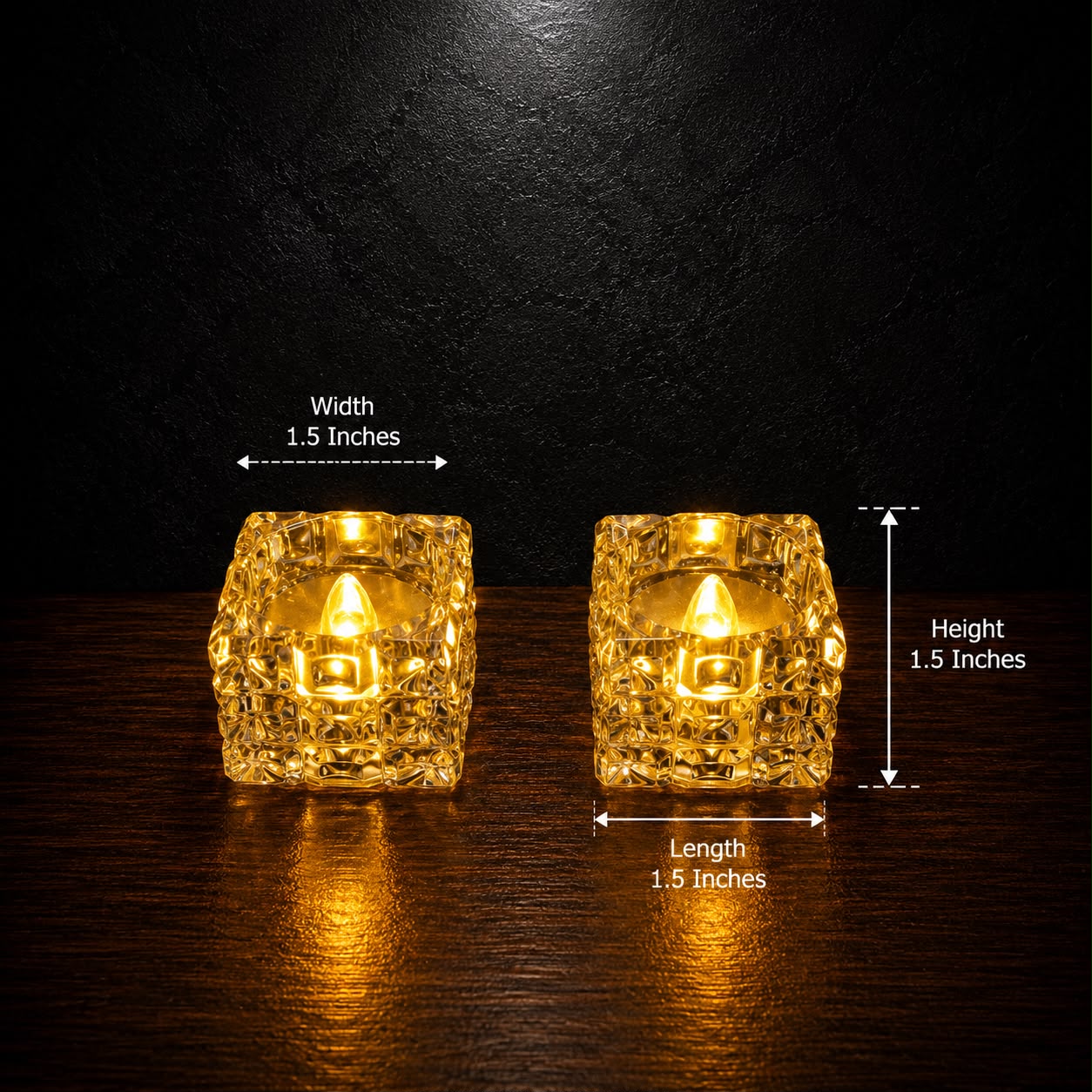 Luxury Crystal Tea Light Decor