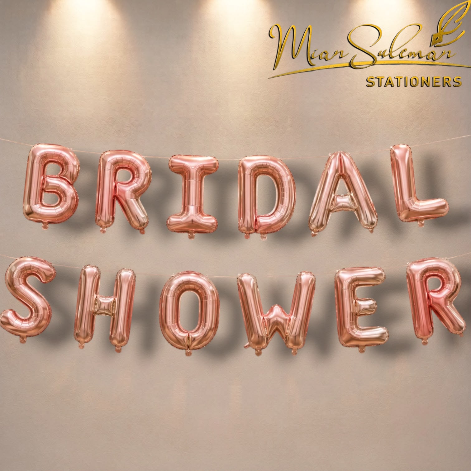 Bridal Shower Foil Balloons Banner