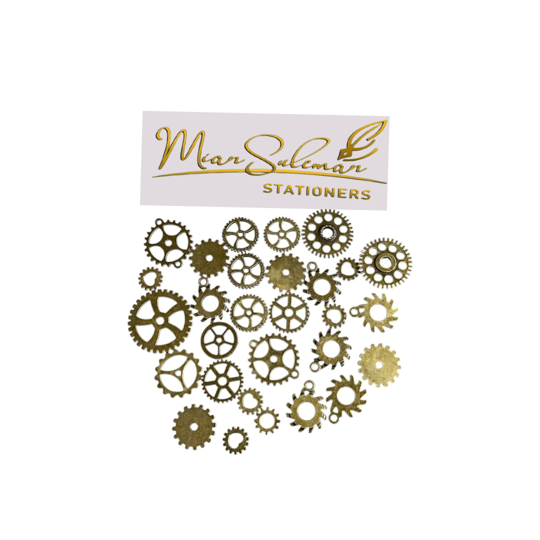 Die Cut Gears For Resin Art (Golden)