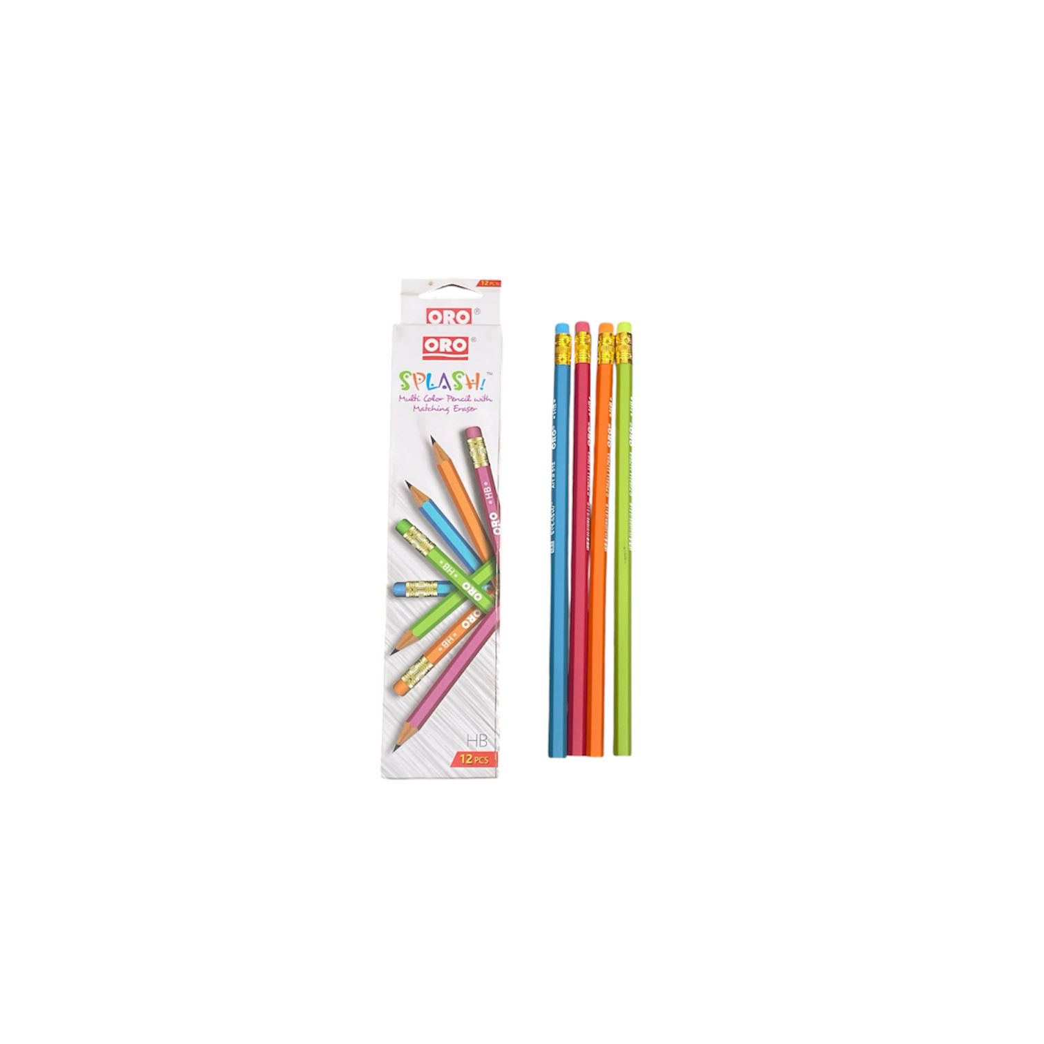 Oro Splash Pencil Box 12pcs
