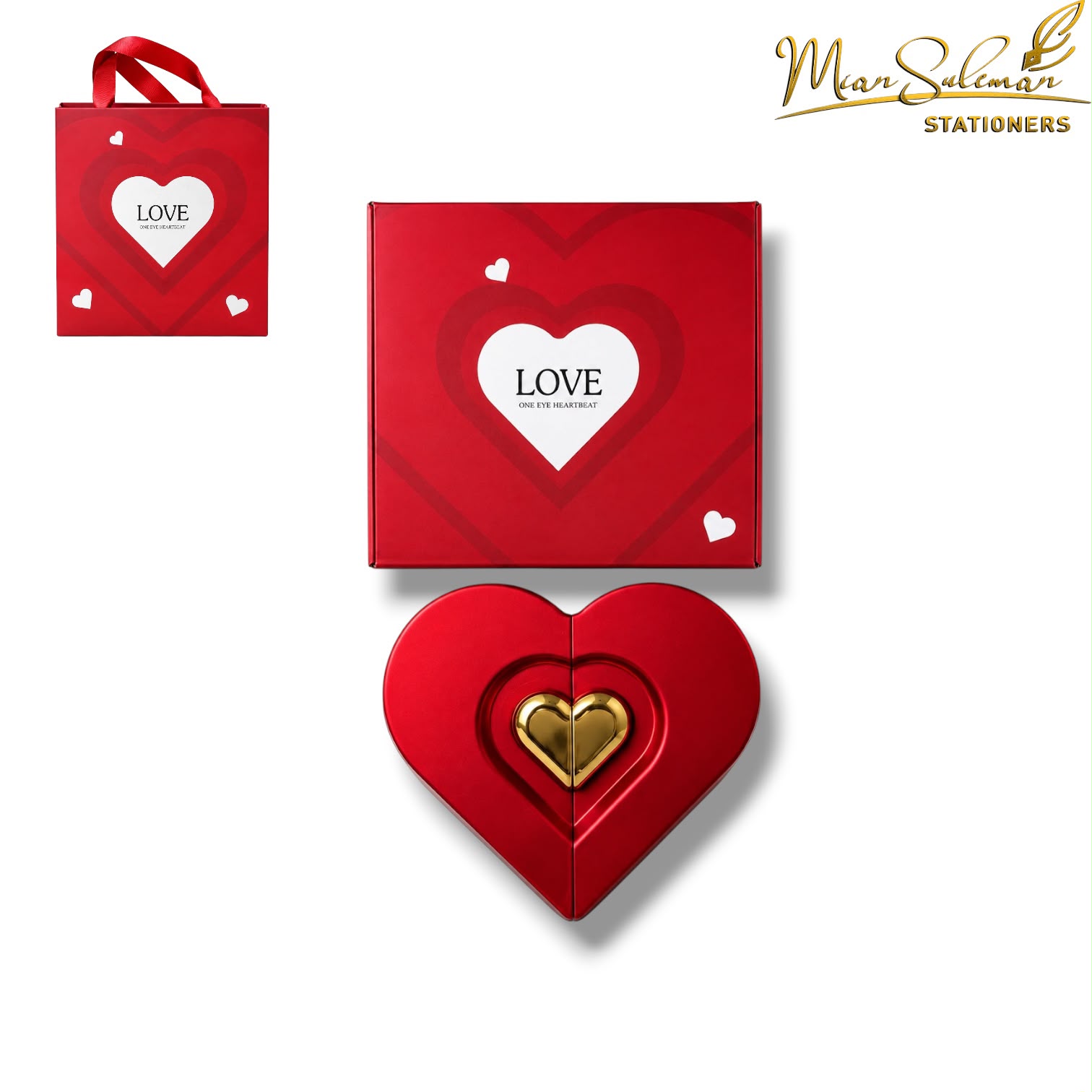 Double Open Heart Shaped Jewelry Gift Box