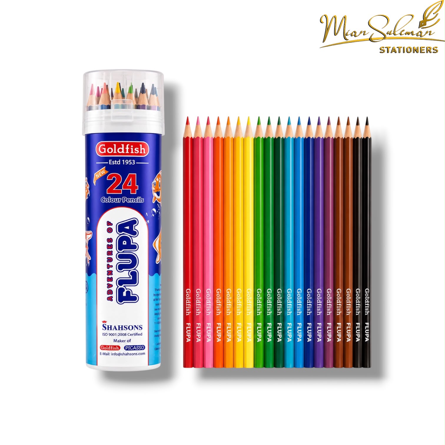 Goldfish Plupa Pencil Colored Set Pack Of 24 Pcs