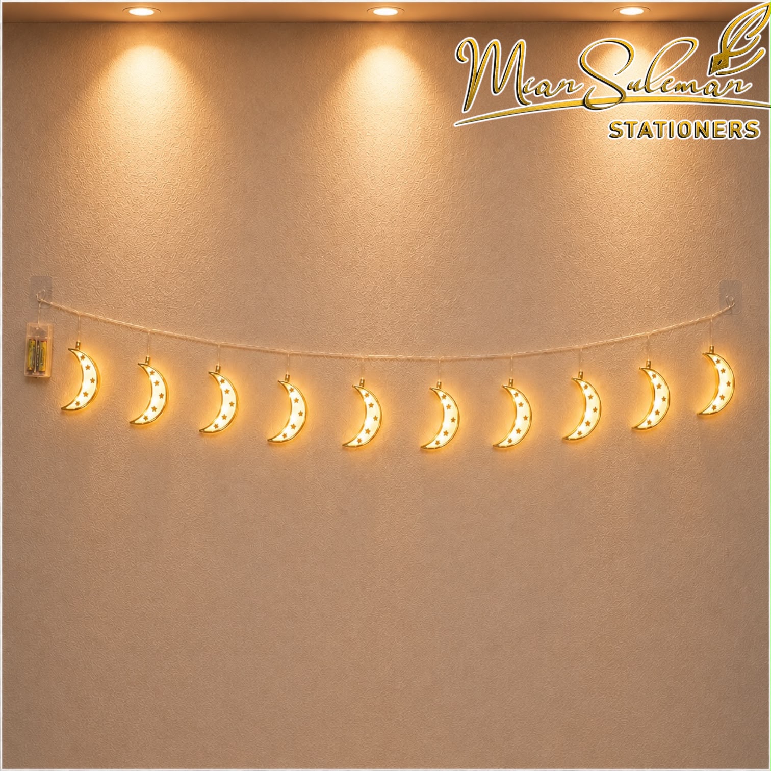Moon LED Fairy Lights Length 10Foot