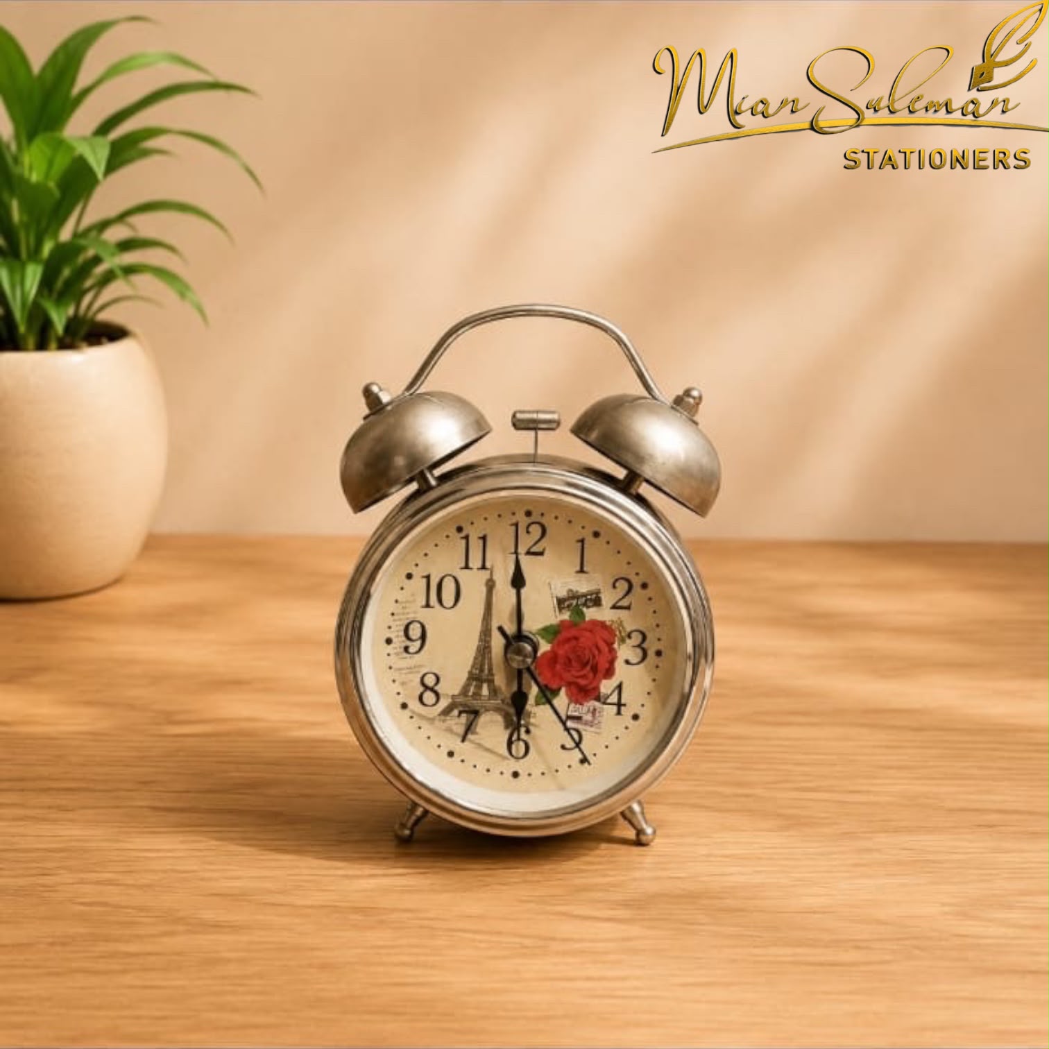 Vintage Twin Bell Alarm Clock Small Size