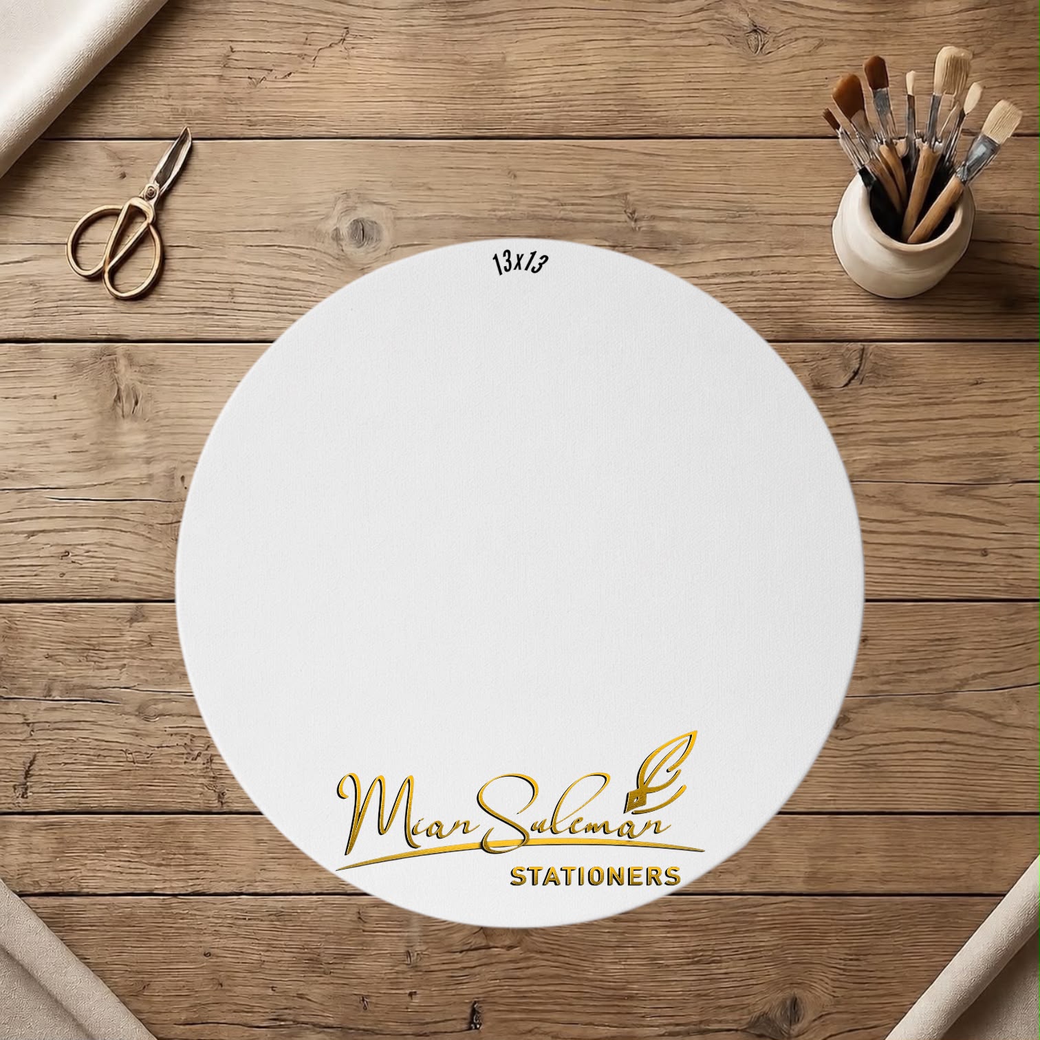 Mini Circle Canvas Board Fine Quality 13x13 Inches