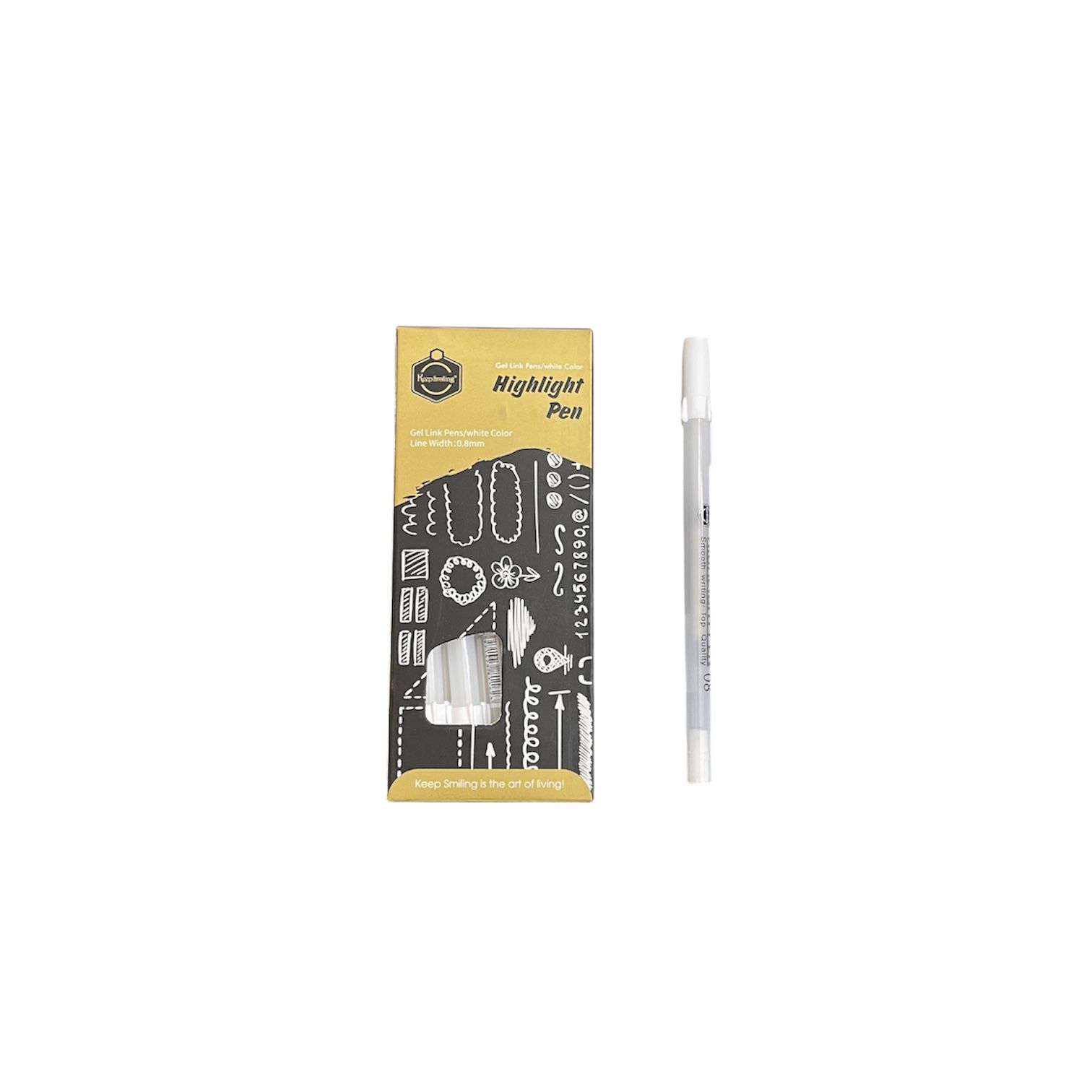 White Gelpen Keepsmiling Single Pc