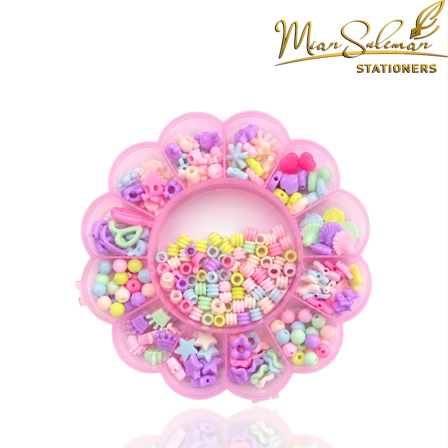 Beauitful Flower Shaped Beads Set For Girls