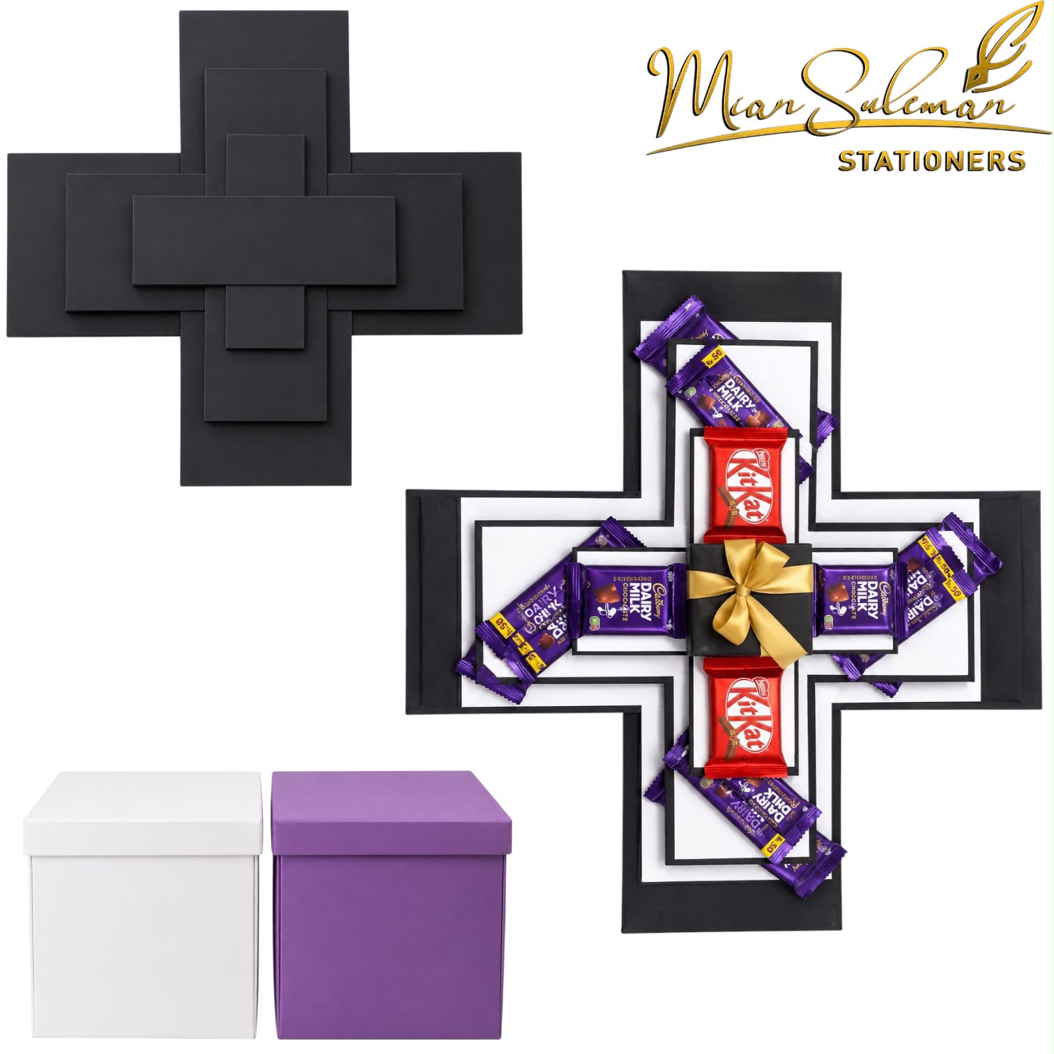 Cross Shaped Decorative Gift Hamper Box