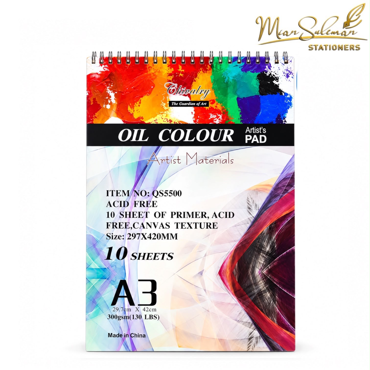 Oil Colour Artist Pad 10 Sheet A3 Size