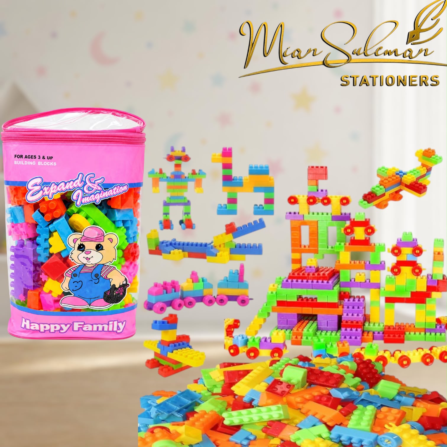 Expand & Imagination Happy family Building block Set