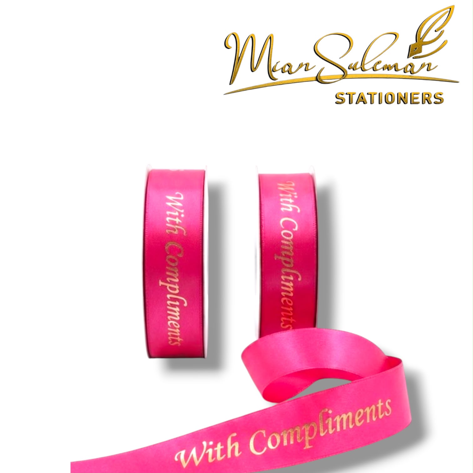 Compliments Ribbon One Inches Roll