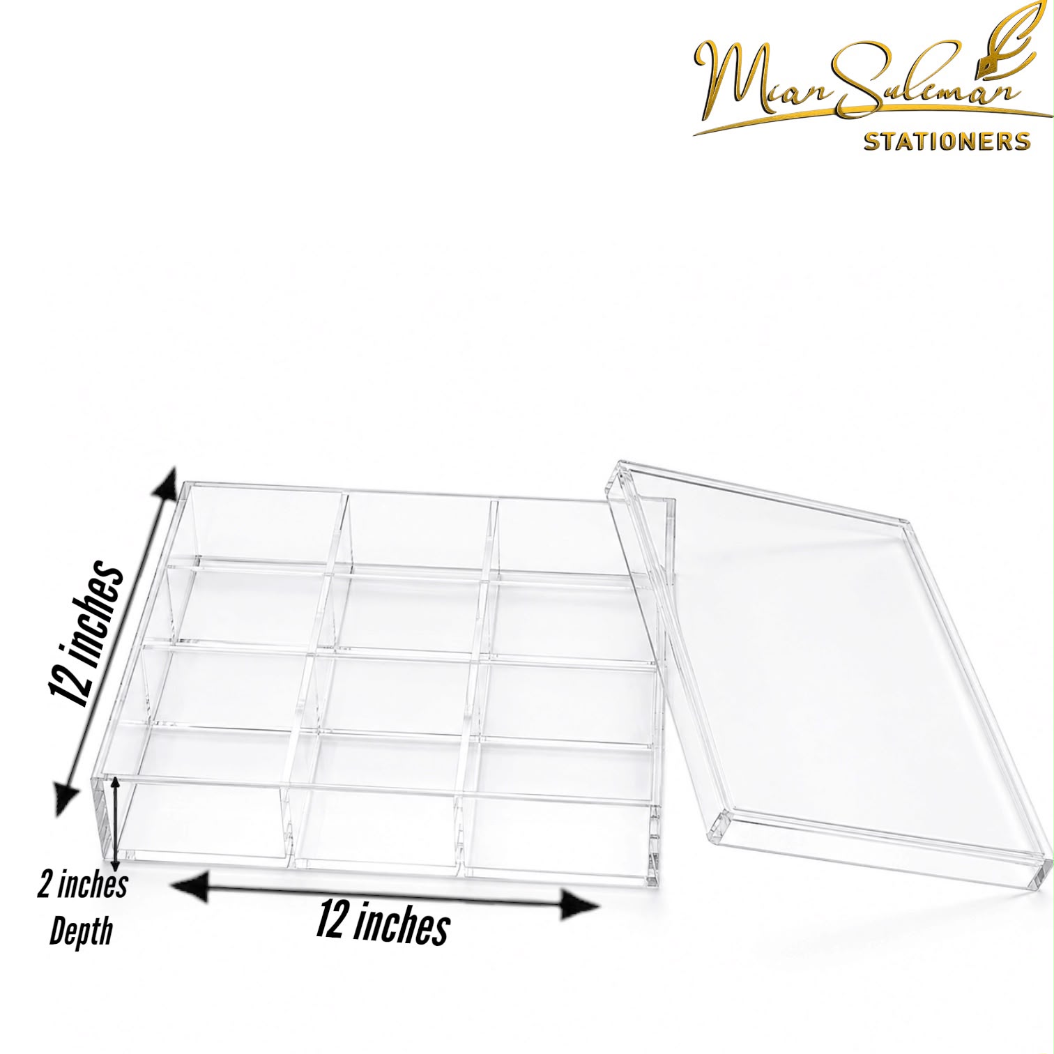 Transparent Acrylic Multi-Compartment Gift Box With Lid