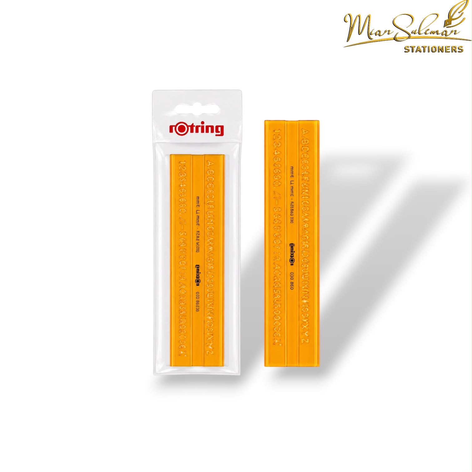 Rotring Lettering Stencil Ruler