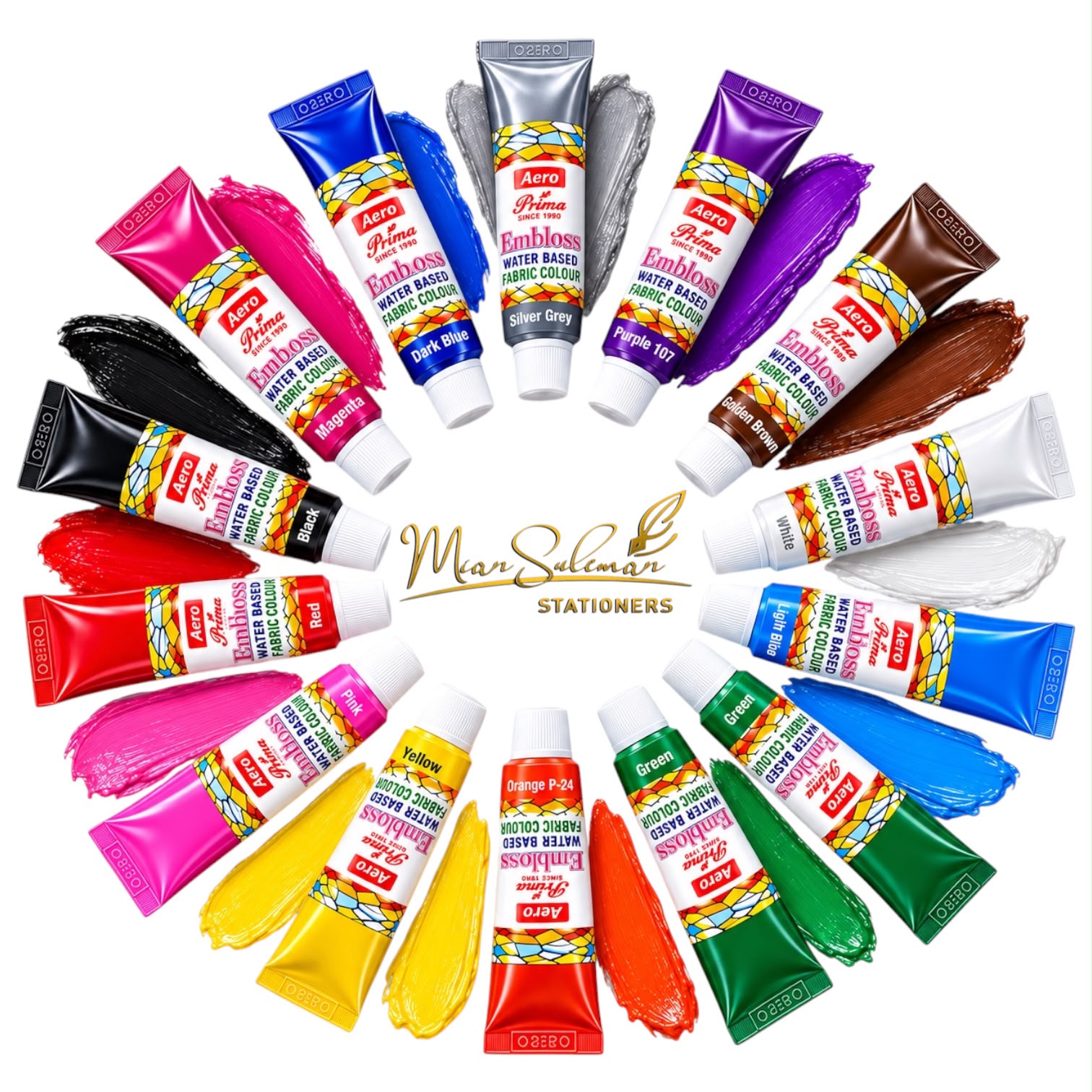 Emboss fabric Water Colour Base